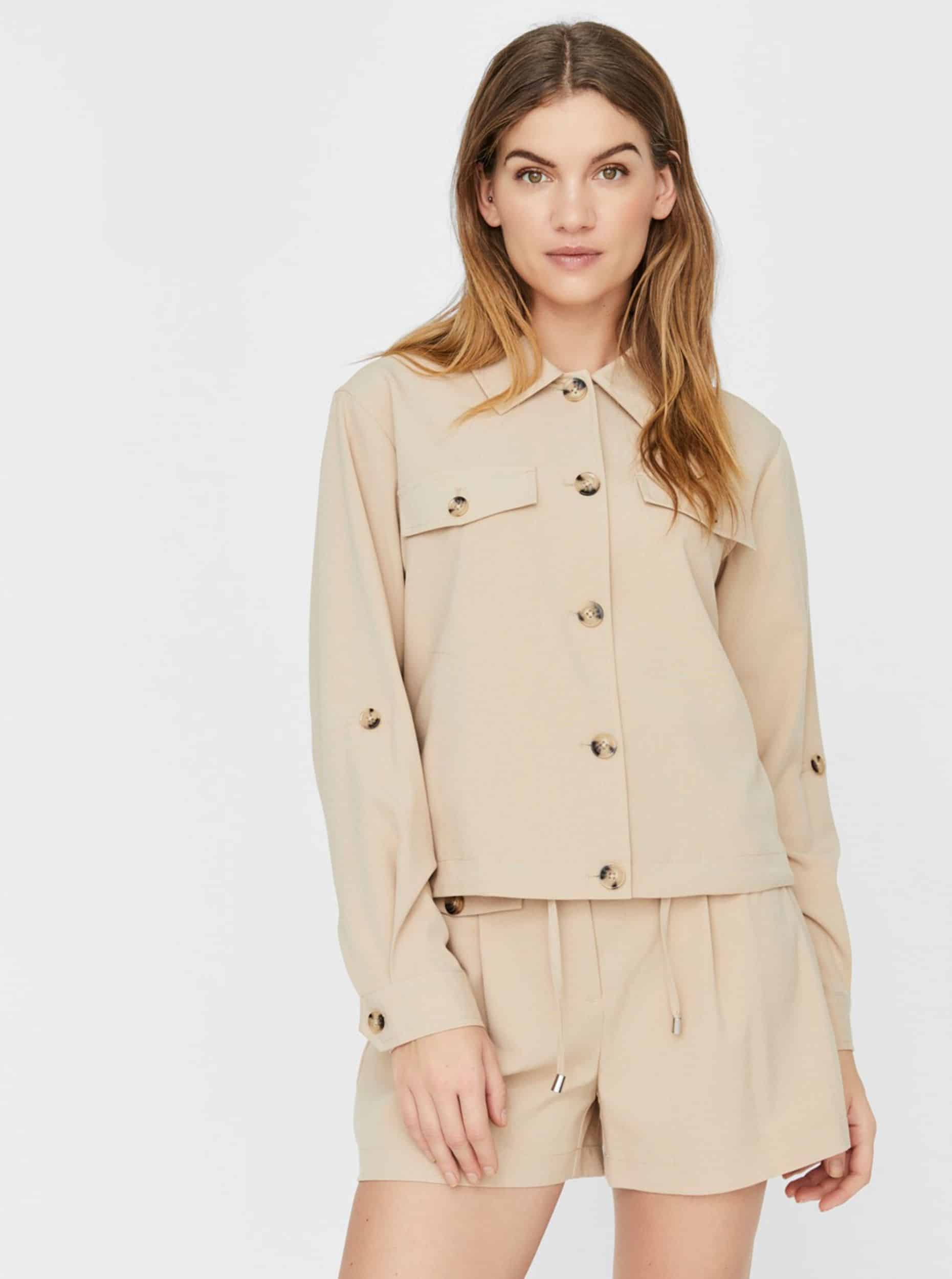 Vero Moda béžová bunda Ofelia