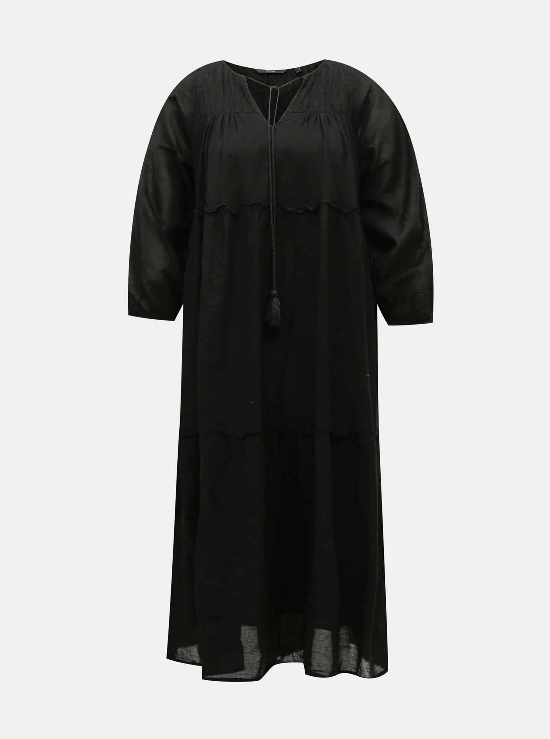 Vero Moda černé maxi šaty Ollie