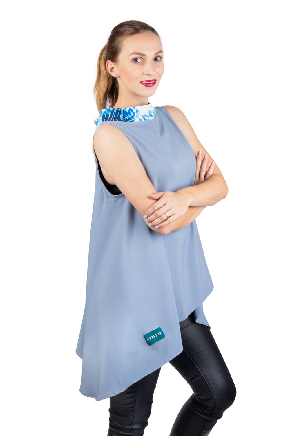 Simpo modrý top Blue Wave