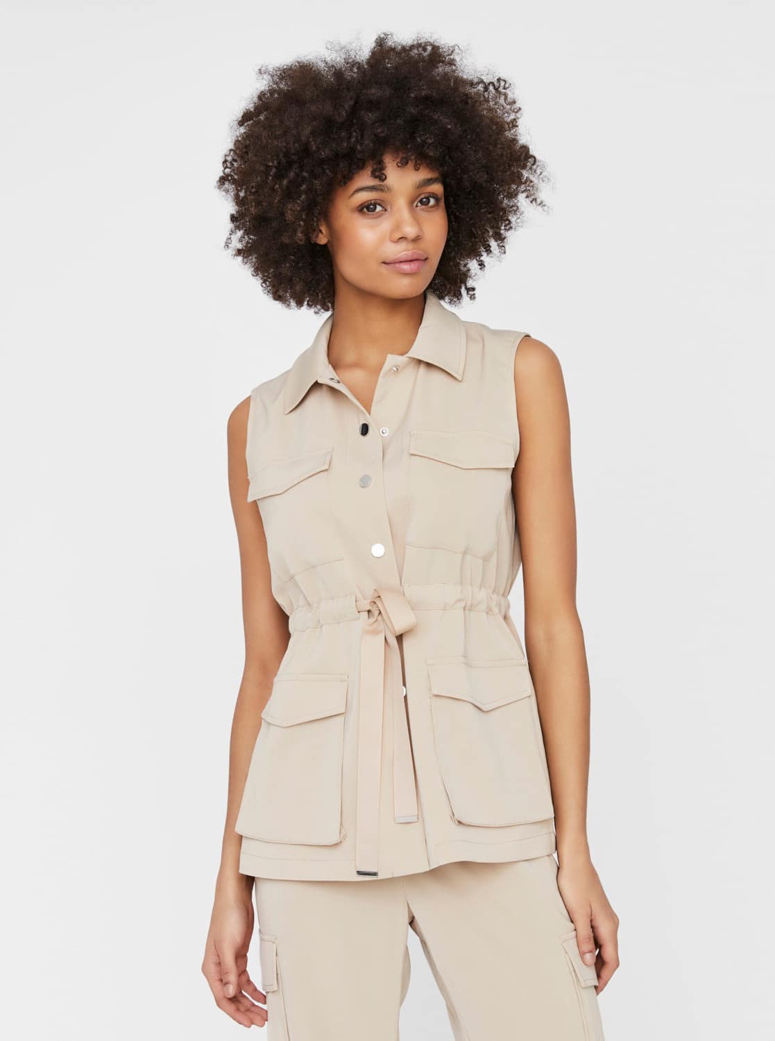 Vero Moda béžová vesta Paula