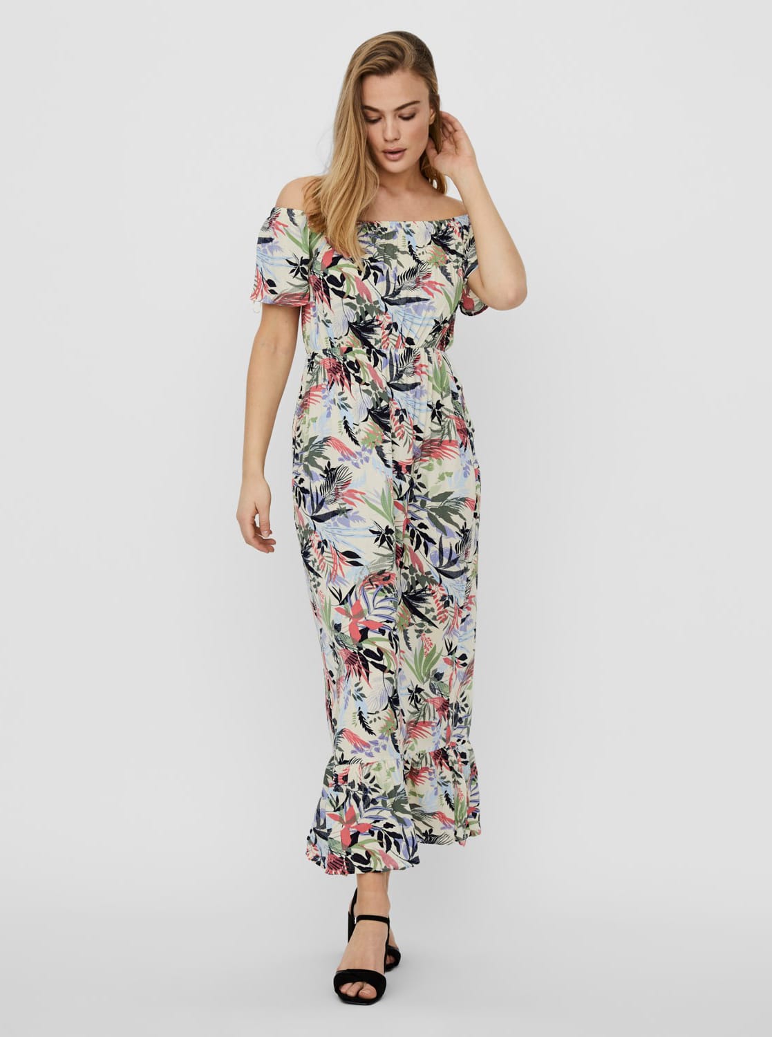 Vero Moda barevné maxi šaty Phoebe