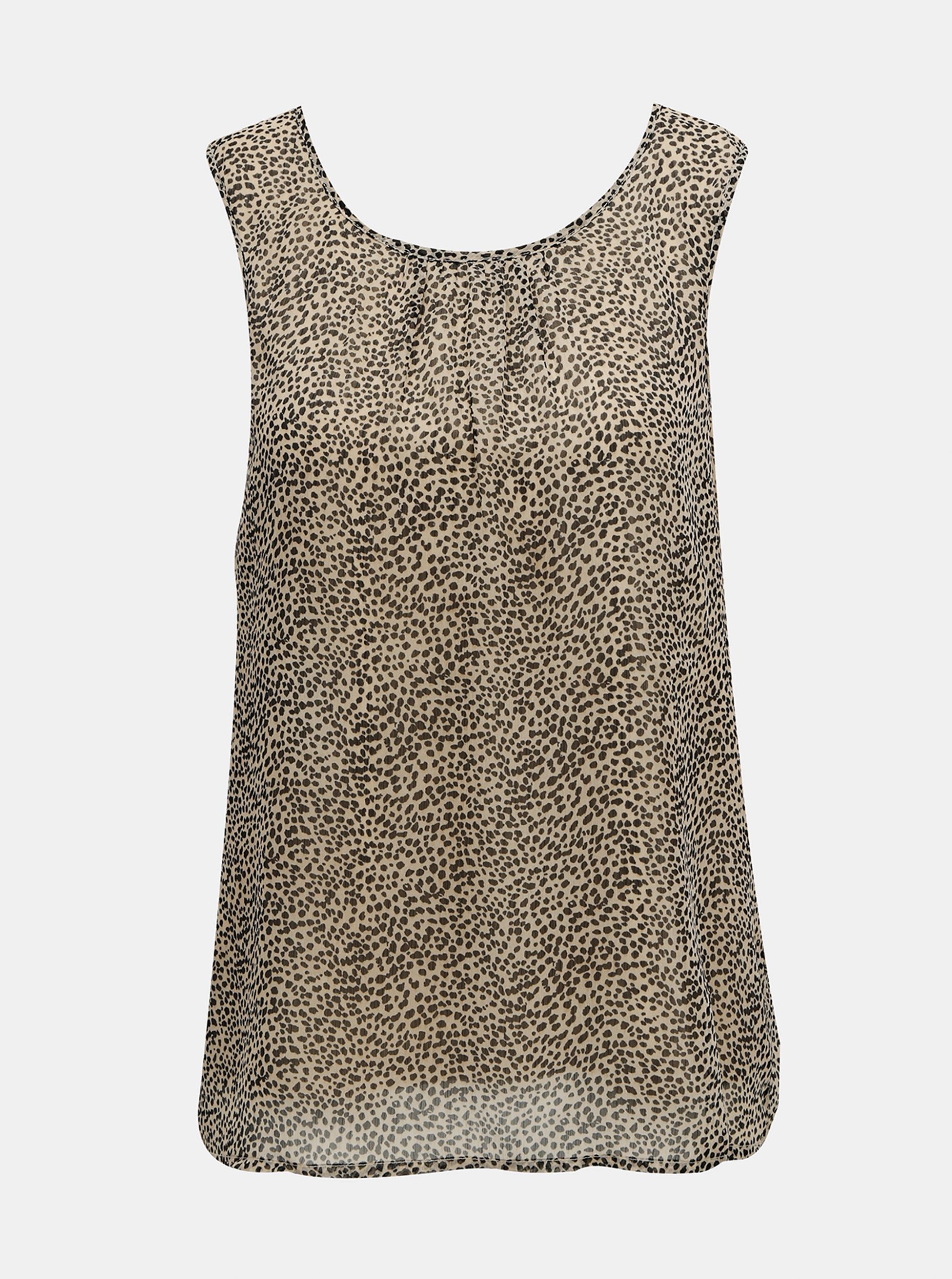 Vero Moda béžová vzorovaná halenka