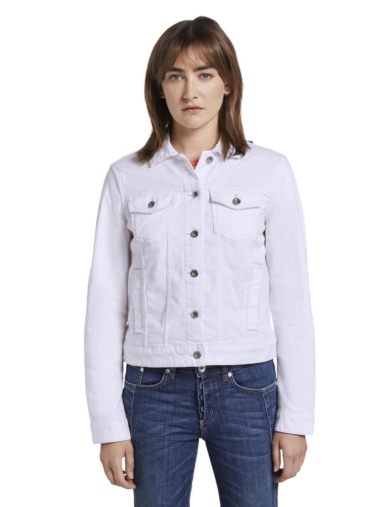 Tom Tailor bílá džínová bunda