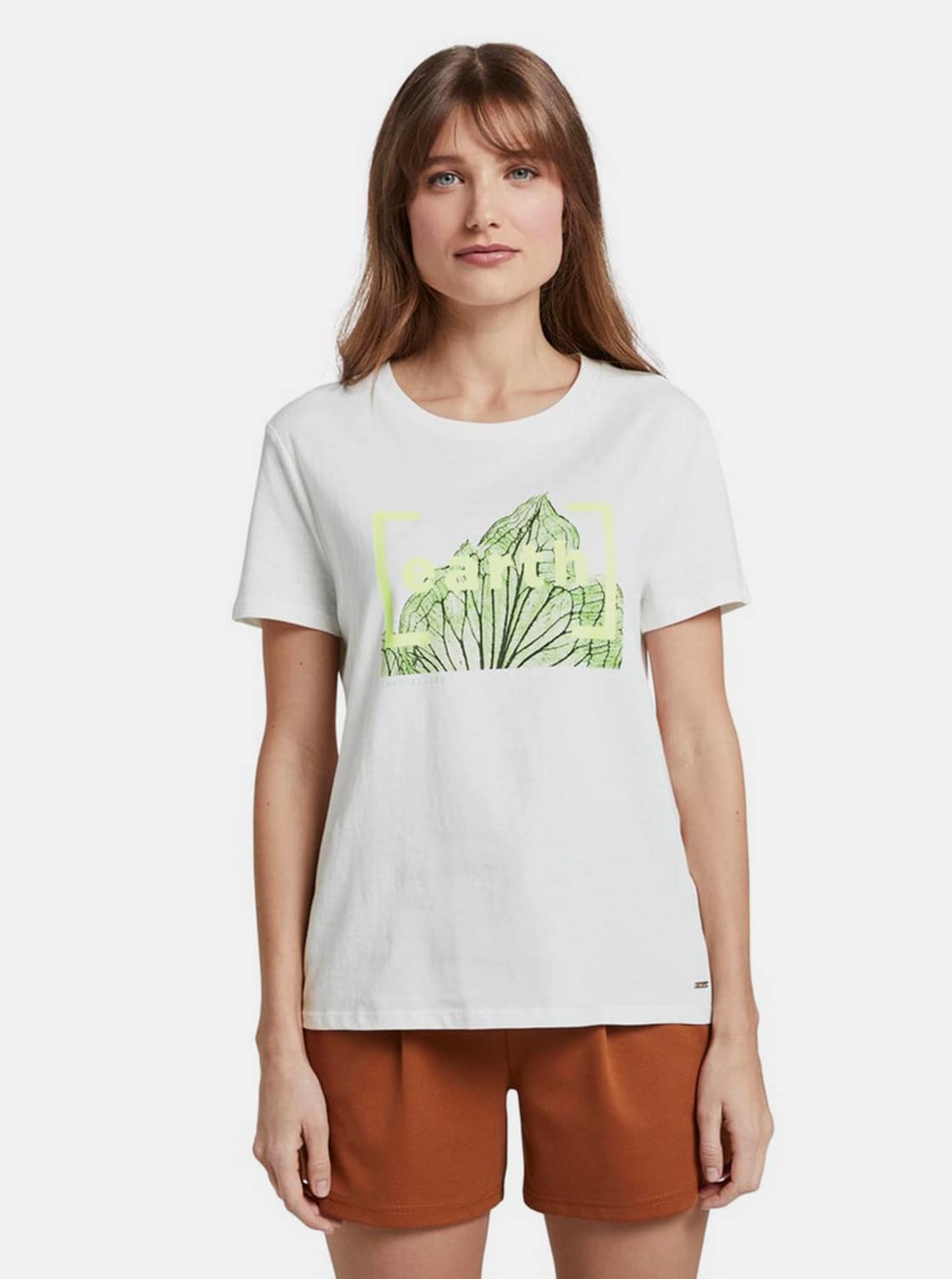 Tom Tailor Denim bílé tričko s potiskem