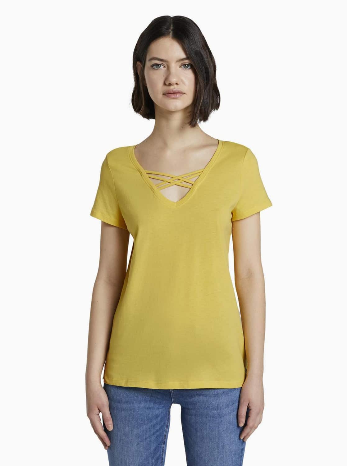 Tom Tailor Denim žluté tričko