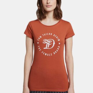 Tom Tailor Denim cihlové tričko s logem