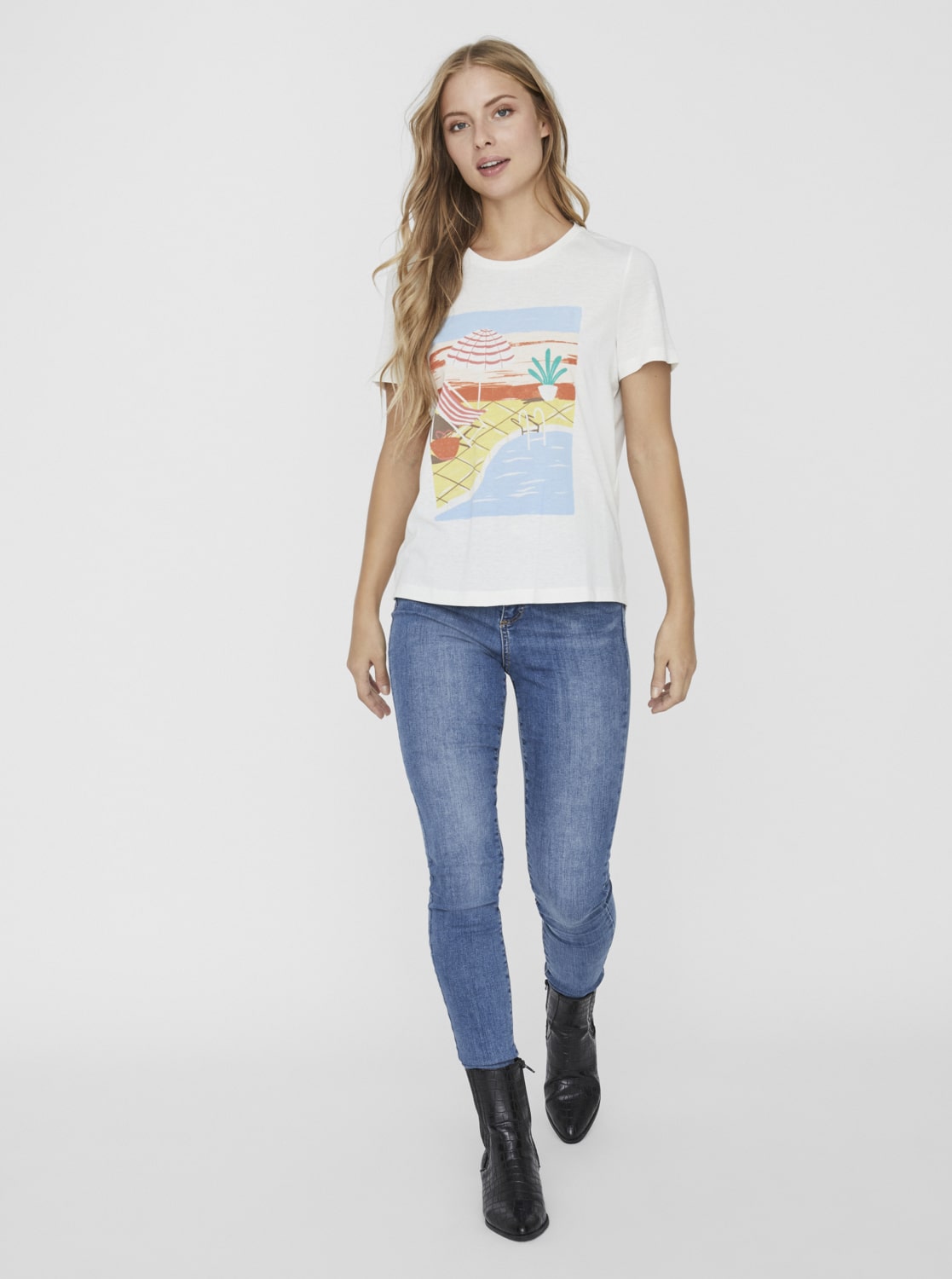 Vero Moda bílé tričko Trisholly