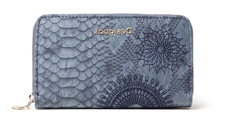 Desigual modrá peněženka Mone Criseida Mini Zip