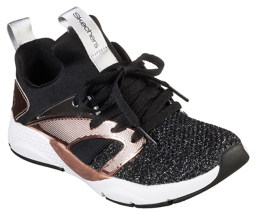 Skechers černé dívčí tenisky Shine Status