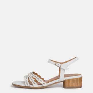 Tamaris bílé kožené sandály