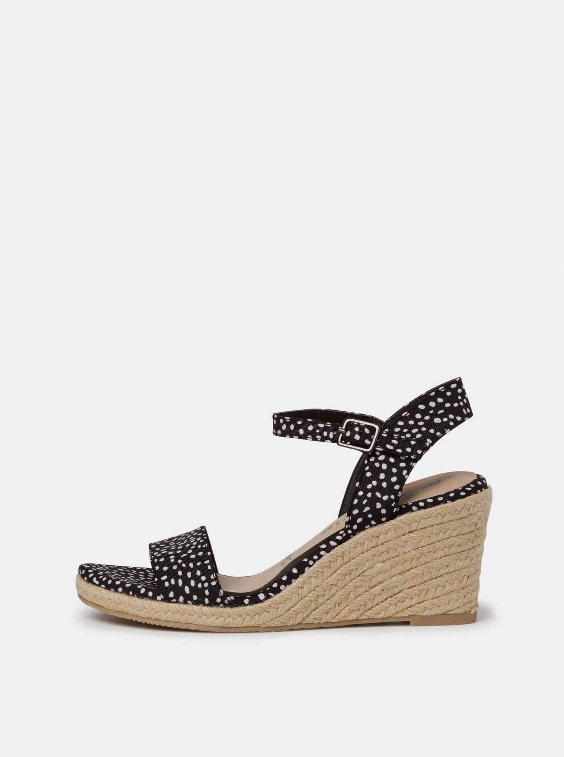 Tamaris černé boty na klínku