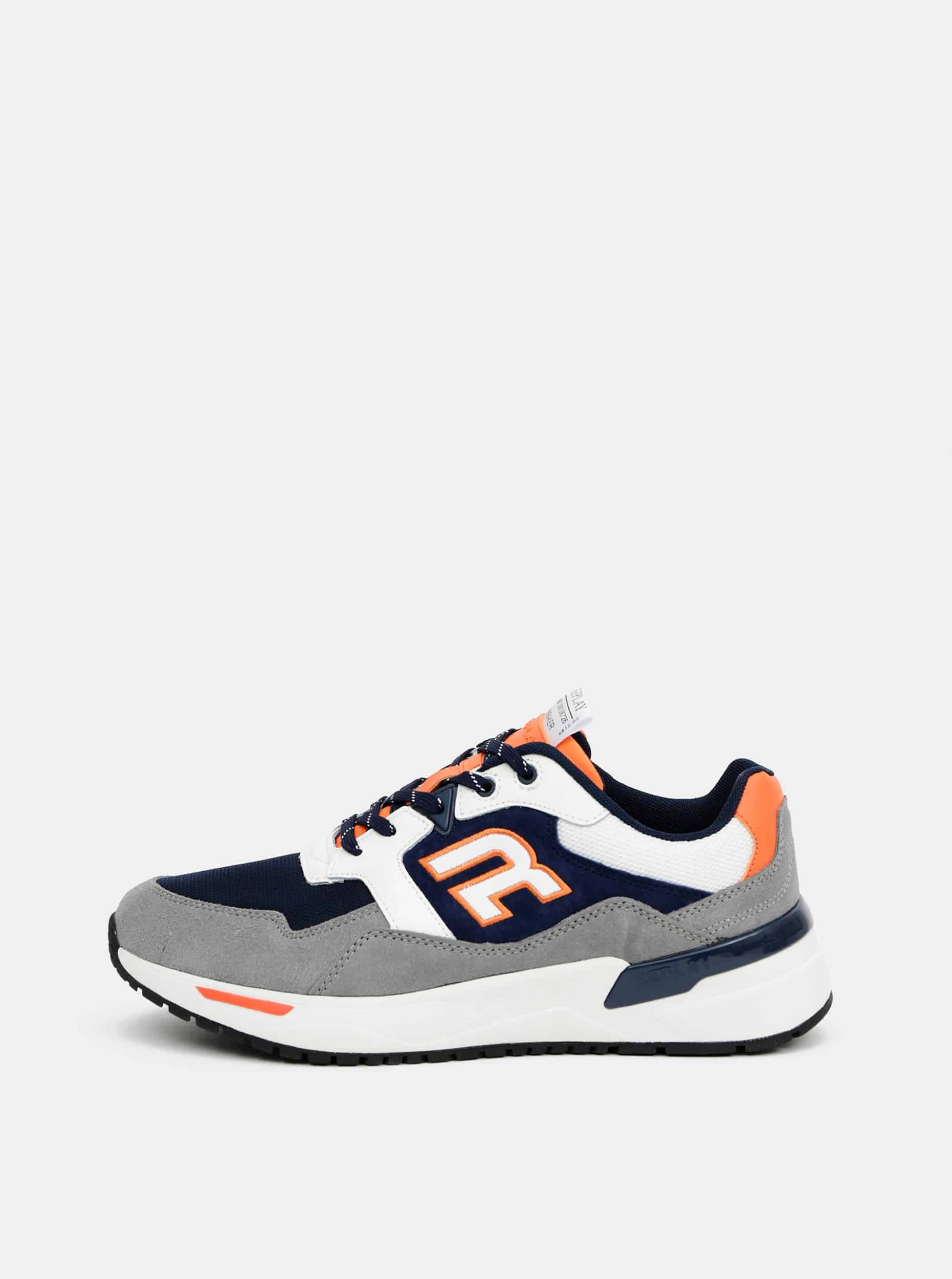 Replay barevné pánské tenisky se semišovými detaily