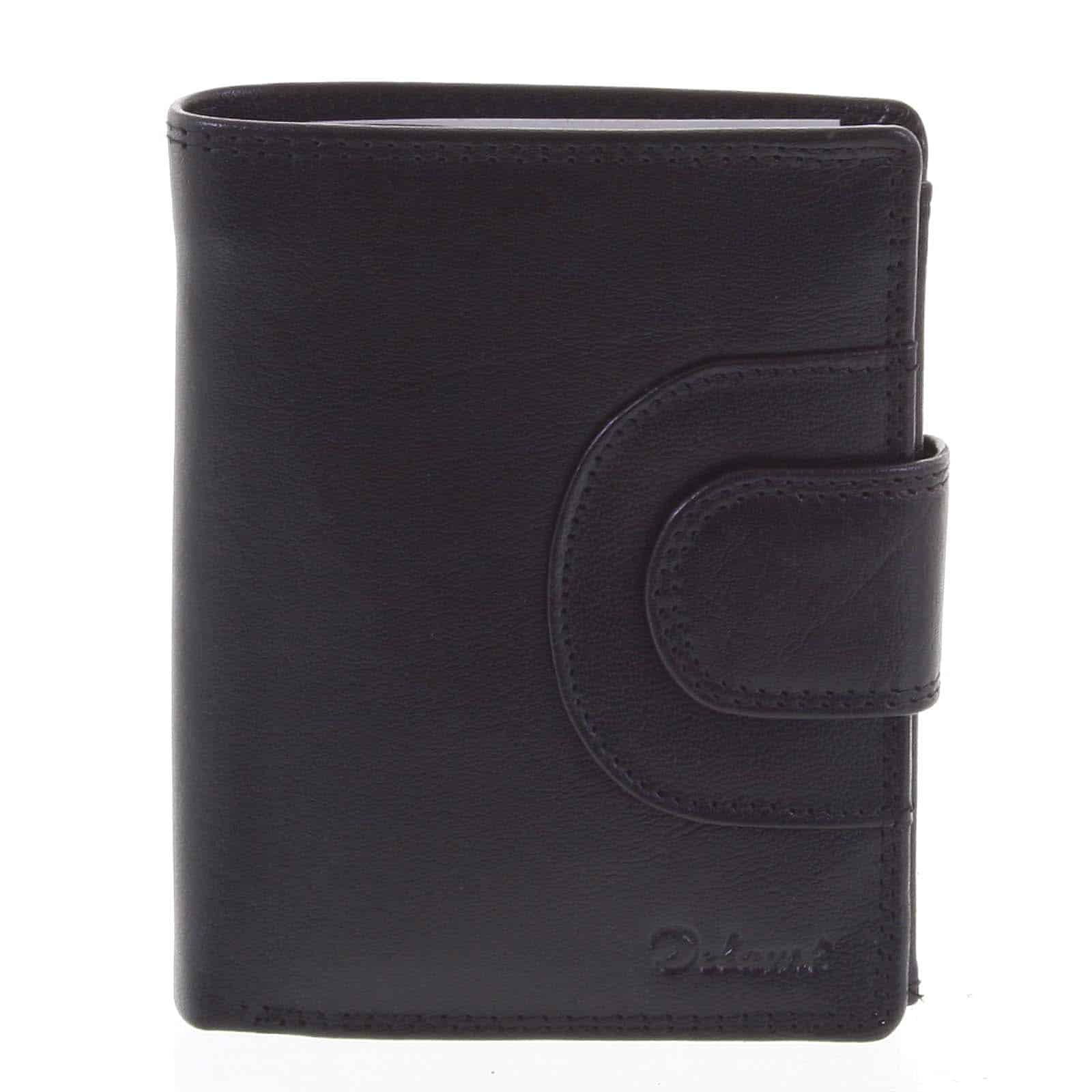 Pánská kožená peněženka černá - Delami Armando černá