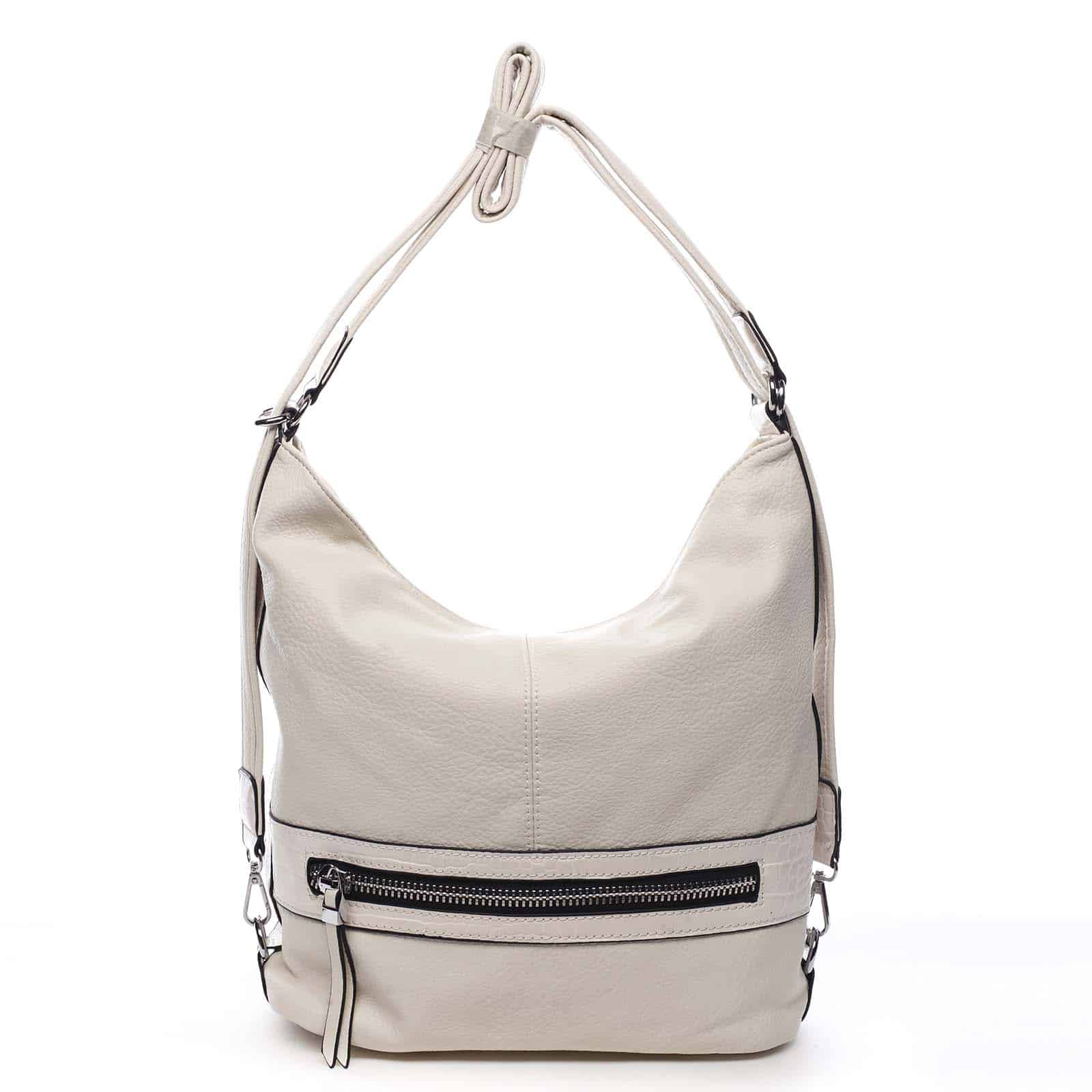 Dámská kabelka batoh světle béžová - Romina Lazy béžová