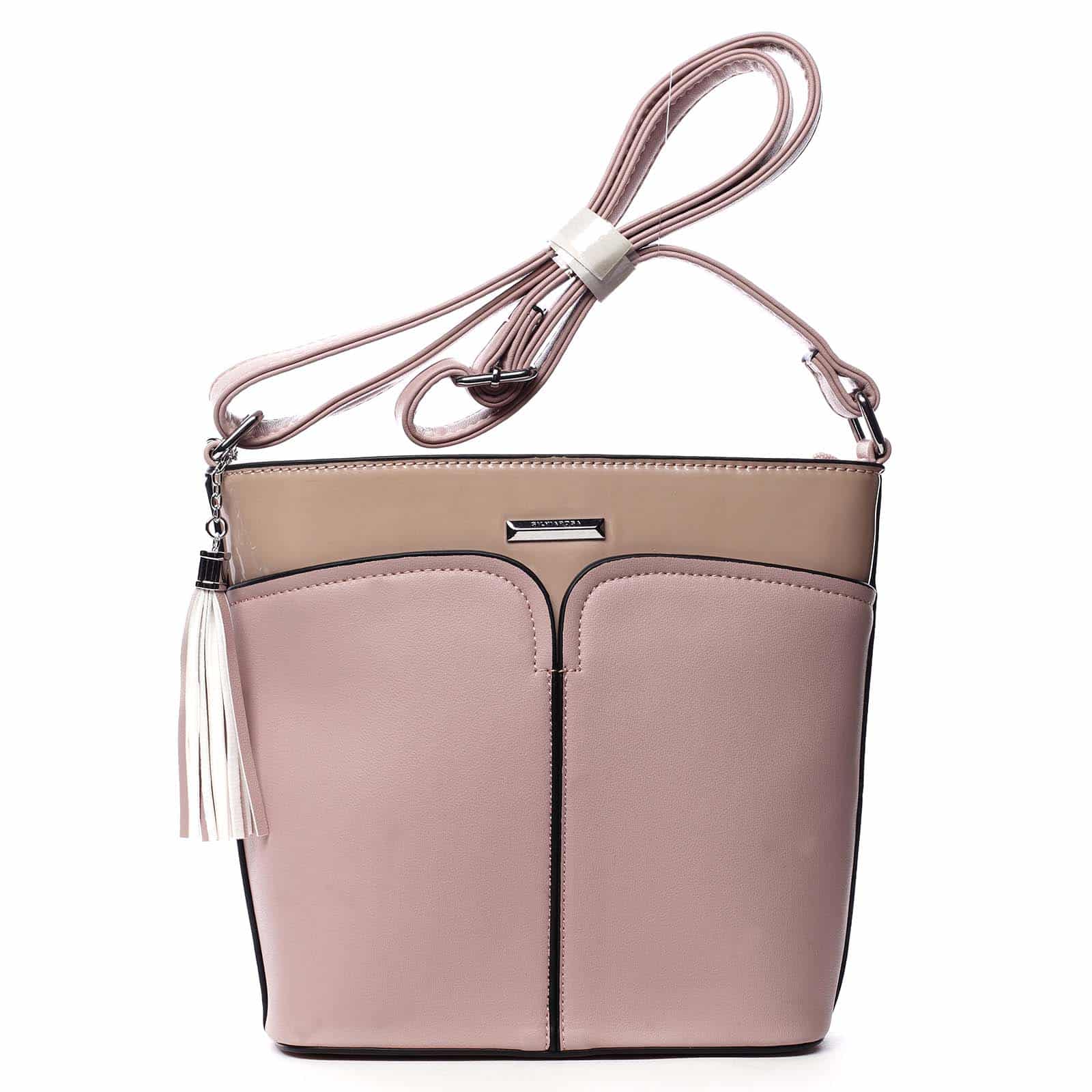 Dámská crossbody kabelka růžová - Silvia Rosa Enegmi růžová
