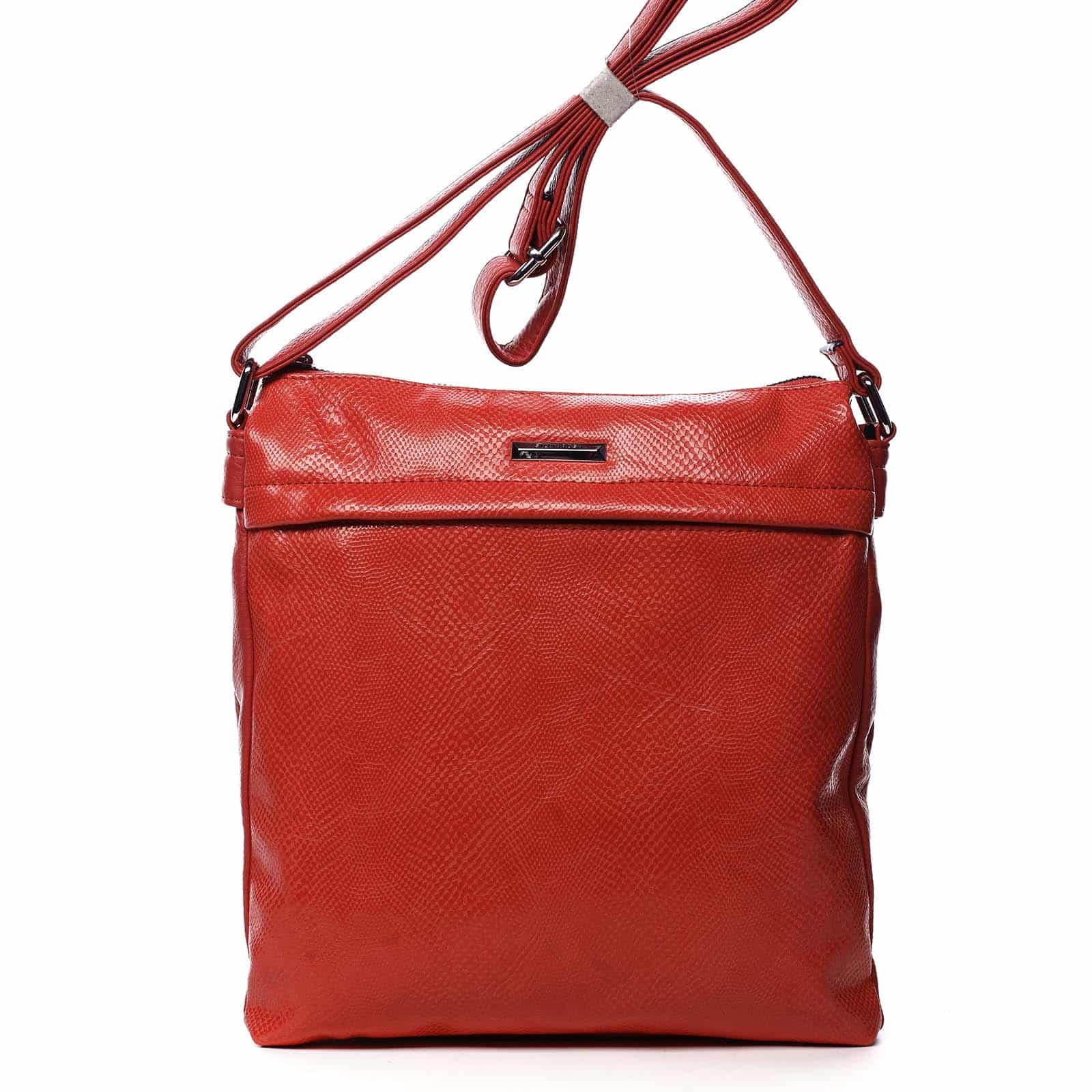 Dámská crossbody kabelky červená - Silvia Rosa Dingeka Snake červená