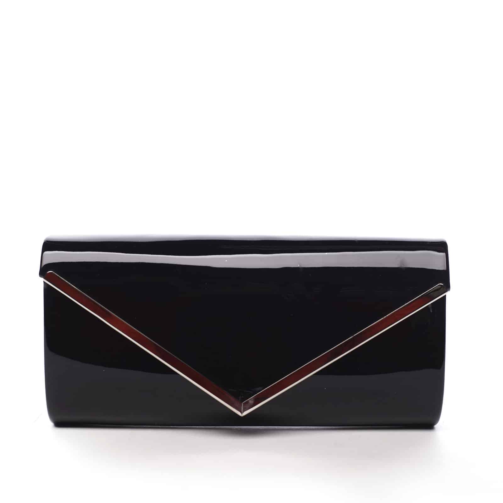 Dámské lakované psaníčko černé - Michelle Moon None černá