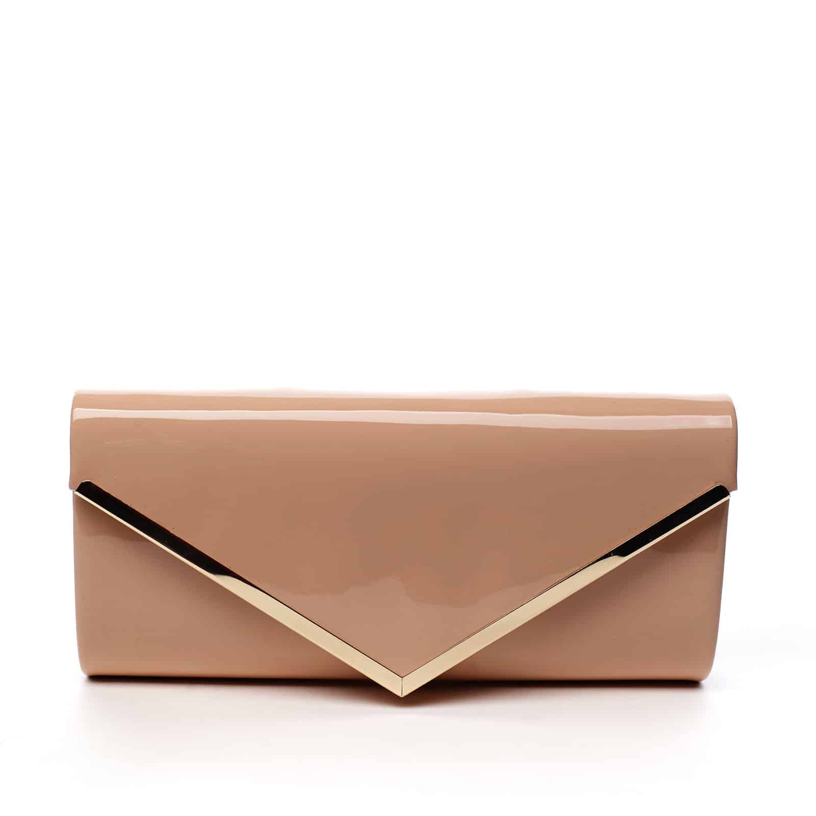 Dámské lakované psaníčko růžové - Michelle Moon None růžová