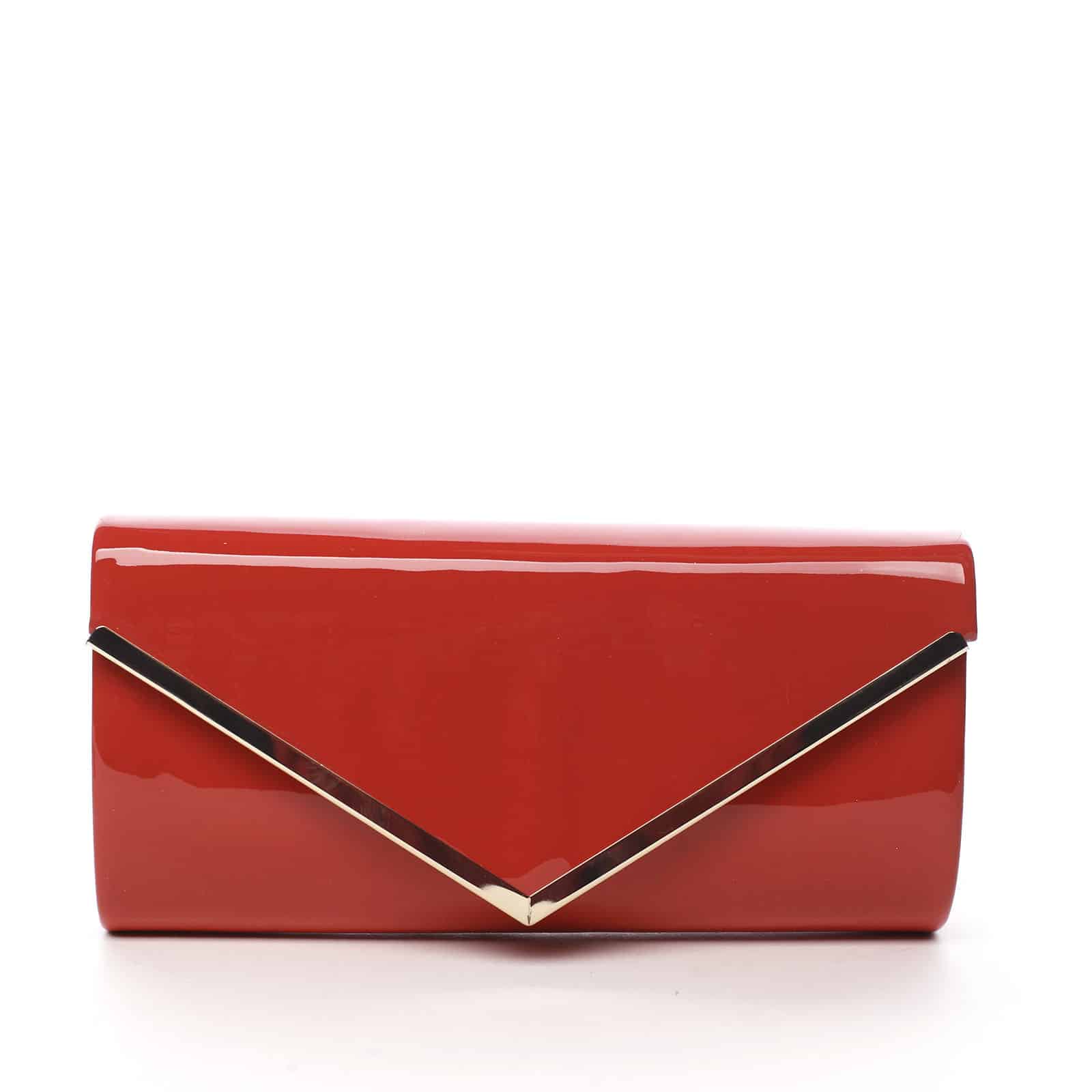 Dámské lakované psaníčko červené - Michelle Moon None červená