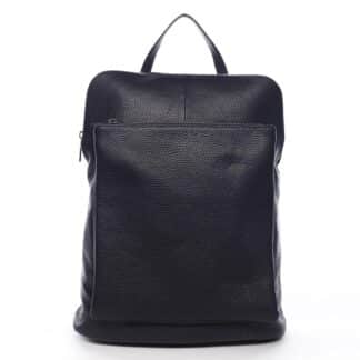 Dámský kožený batůžek kabelka černý - ItalY Houtel černá