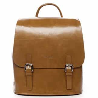Dámský městský batoh světle hnědý - DIANA & CO Bretcho hnědá
