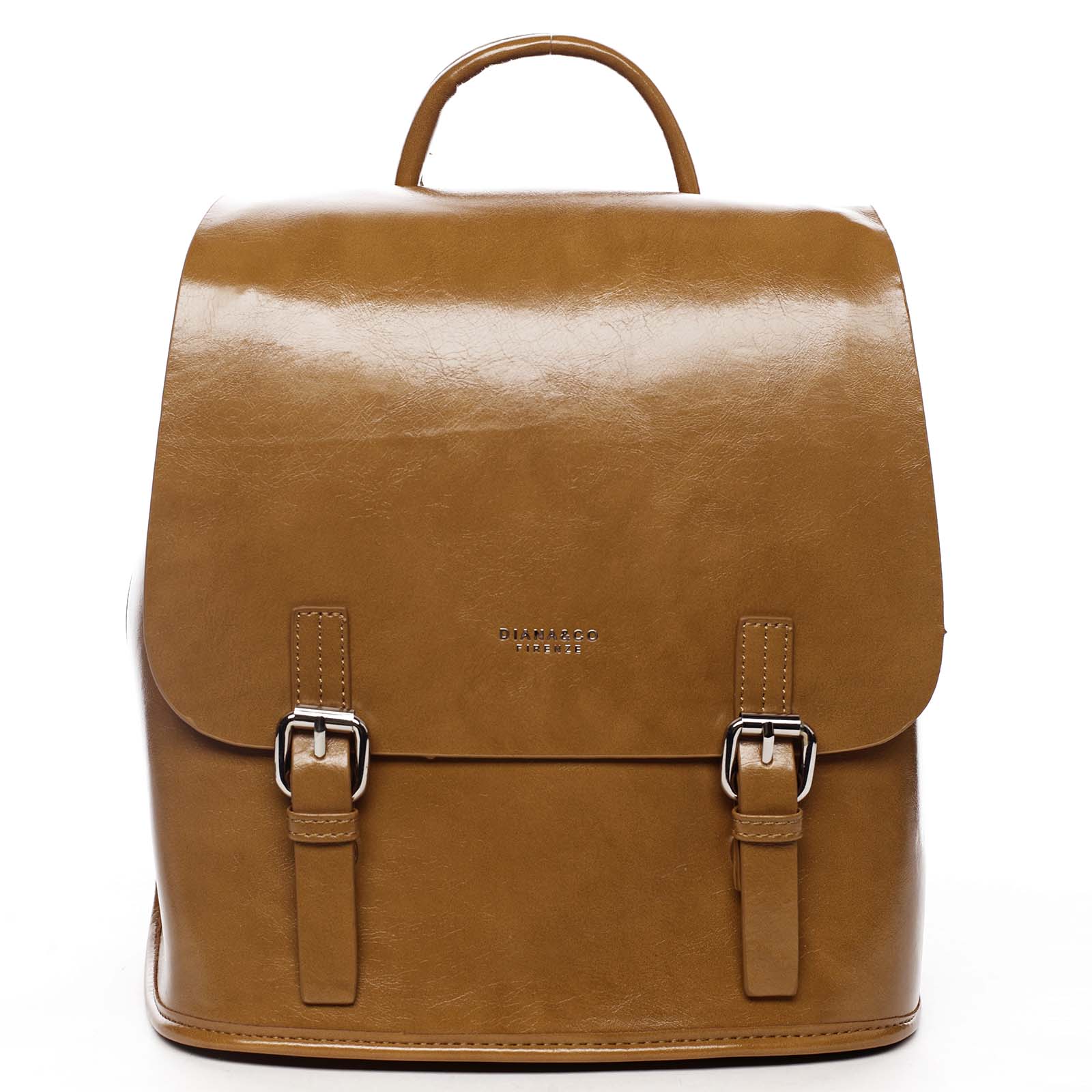 Dámský městský batoh světle hnědý - DIANA & CO Bretcho hnědá
