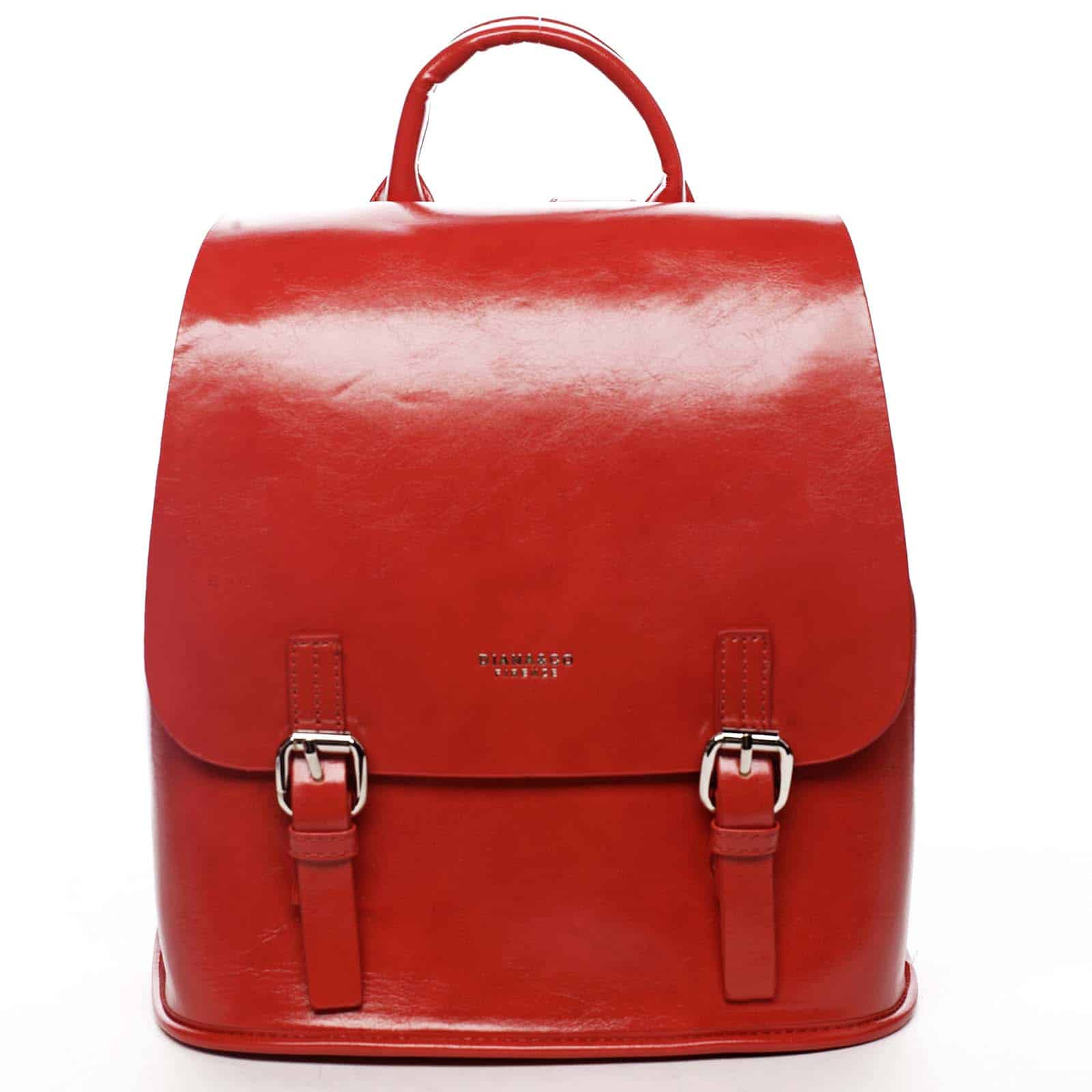 Dámský městský batoh červený - DIANA & CO Bretcho červená