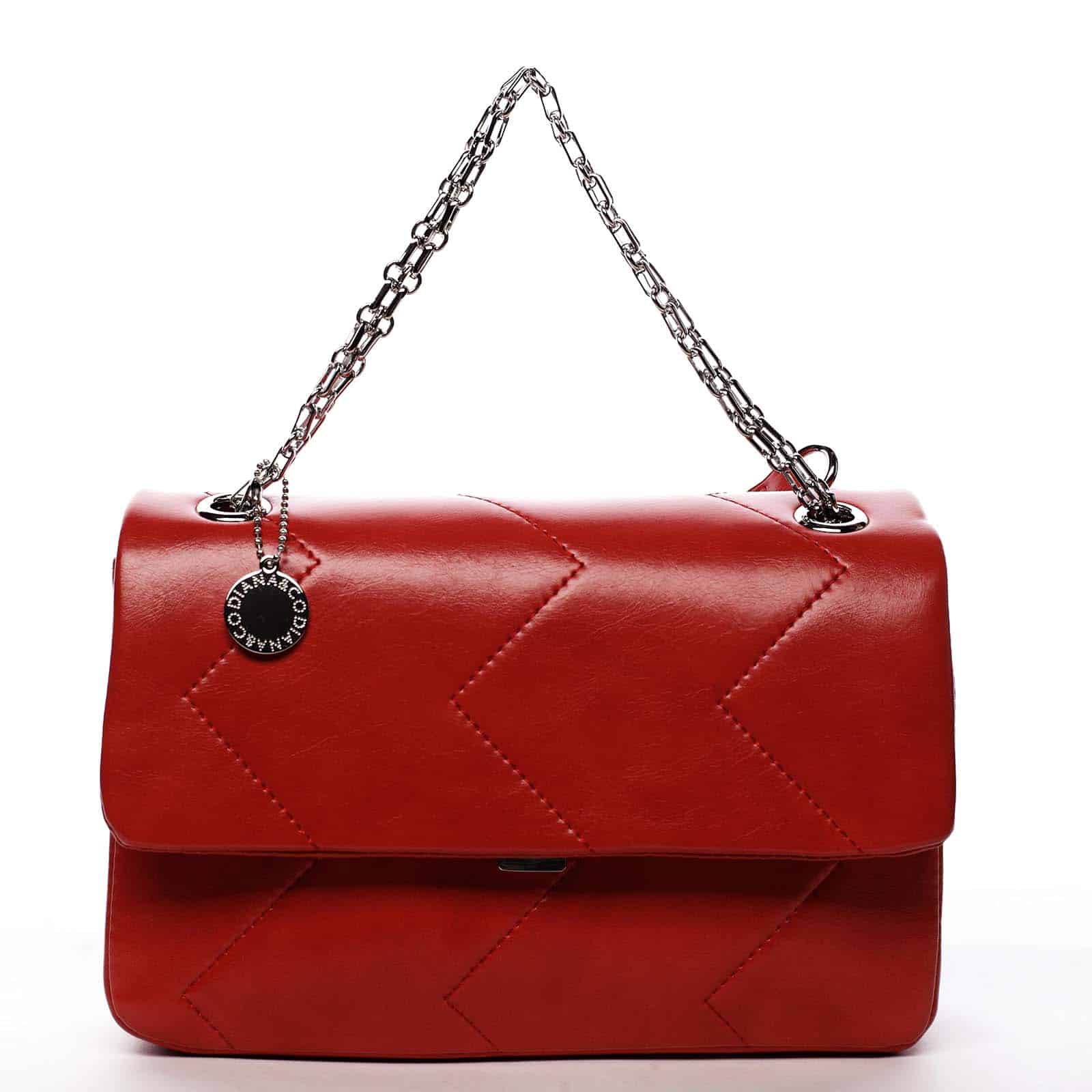 Dámská kabelka přes rameno červená - DIANA & CO Threethre červená