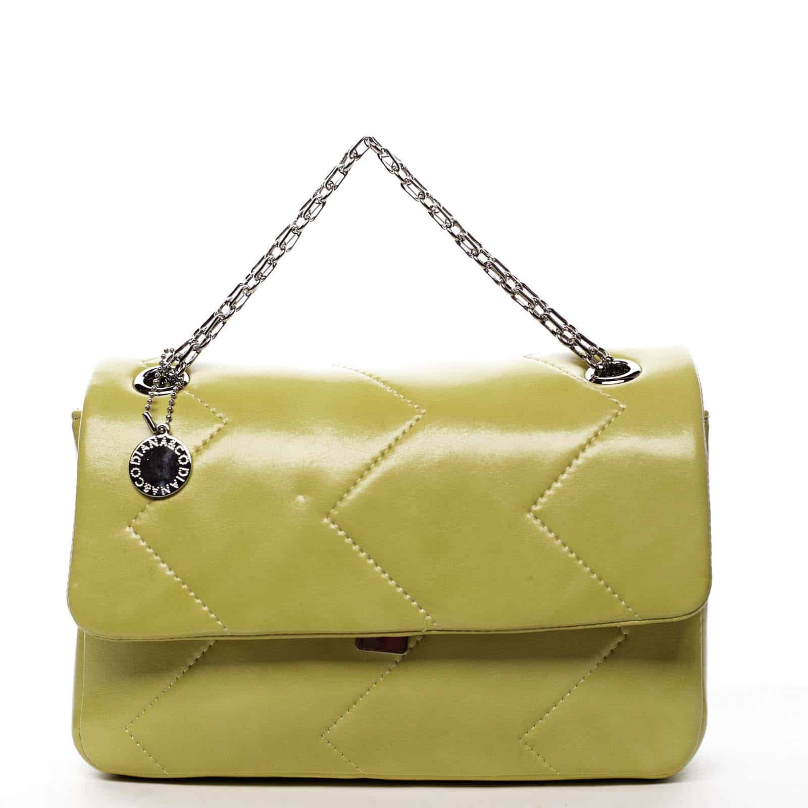 Dámská kabelka přes rameno žlutá - DIANA & CO Threethre žlutá