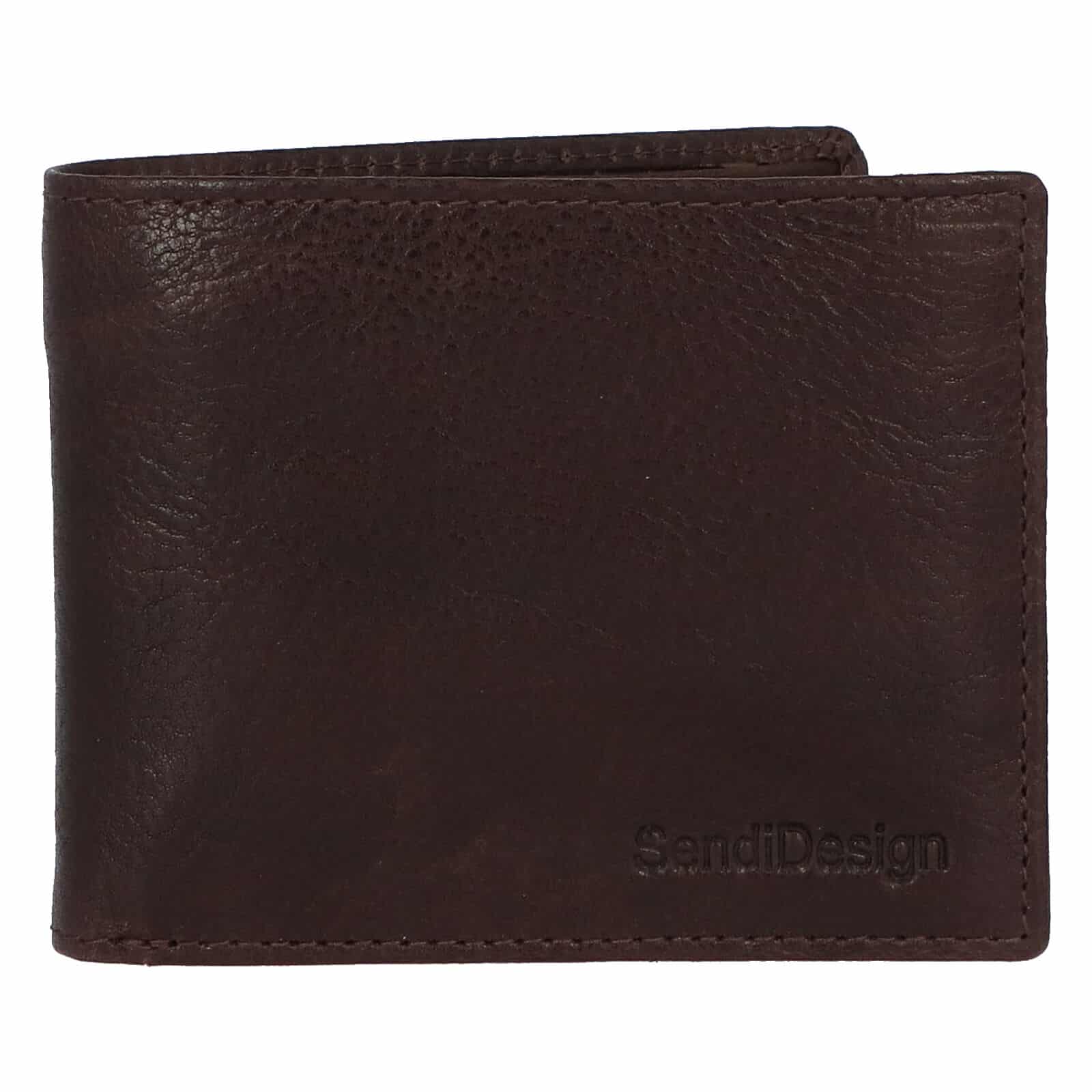 Pánská kožená peněženka hnědá - SendiDesign Boster hnědá