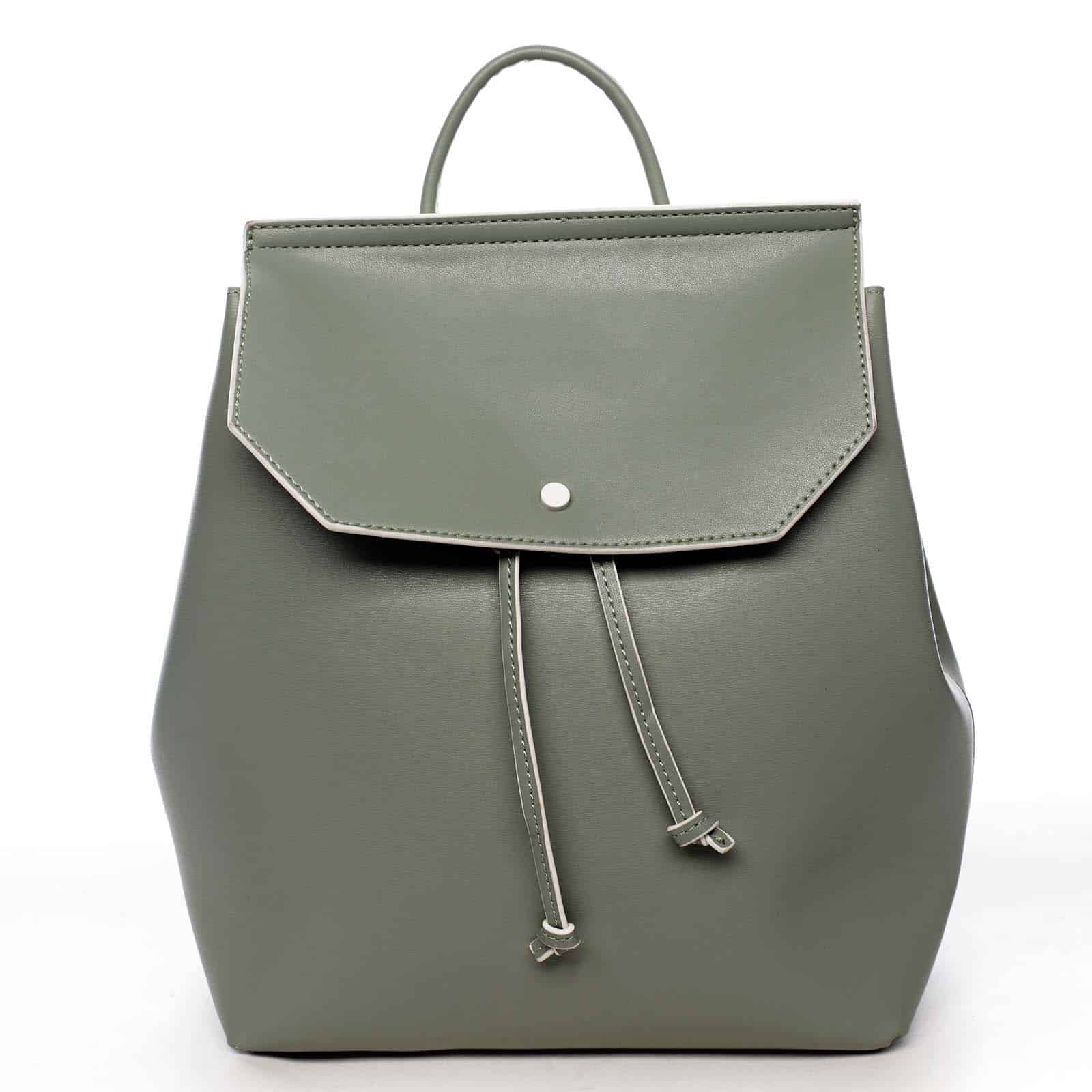 Dámský městský batoh bledě zelený - DIANA & CO Cerendinok zelená