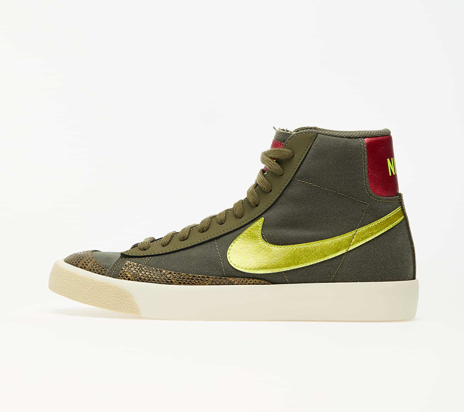 Nike Wmns Blazer Mid '77 Medium Olive/ Lemon Venom-Fossil CZ0462-200