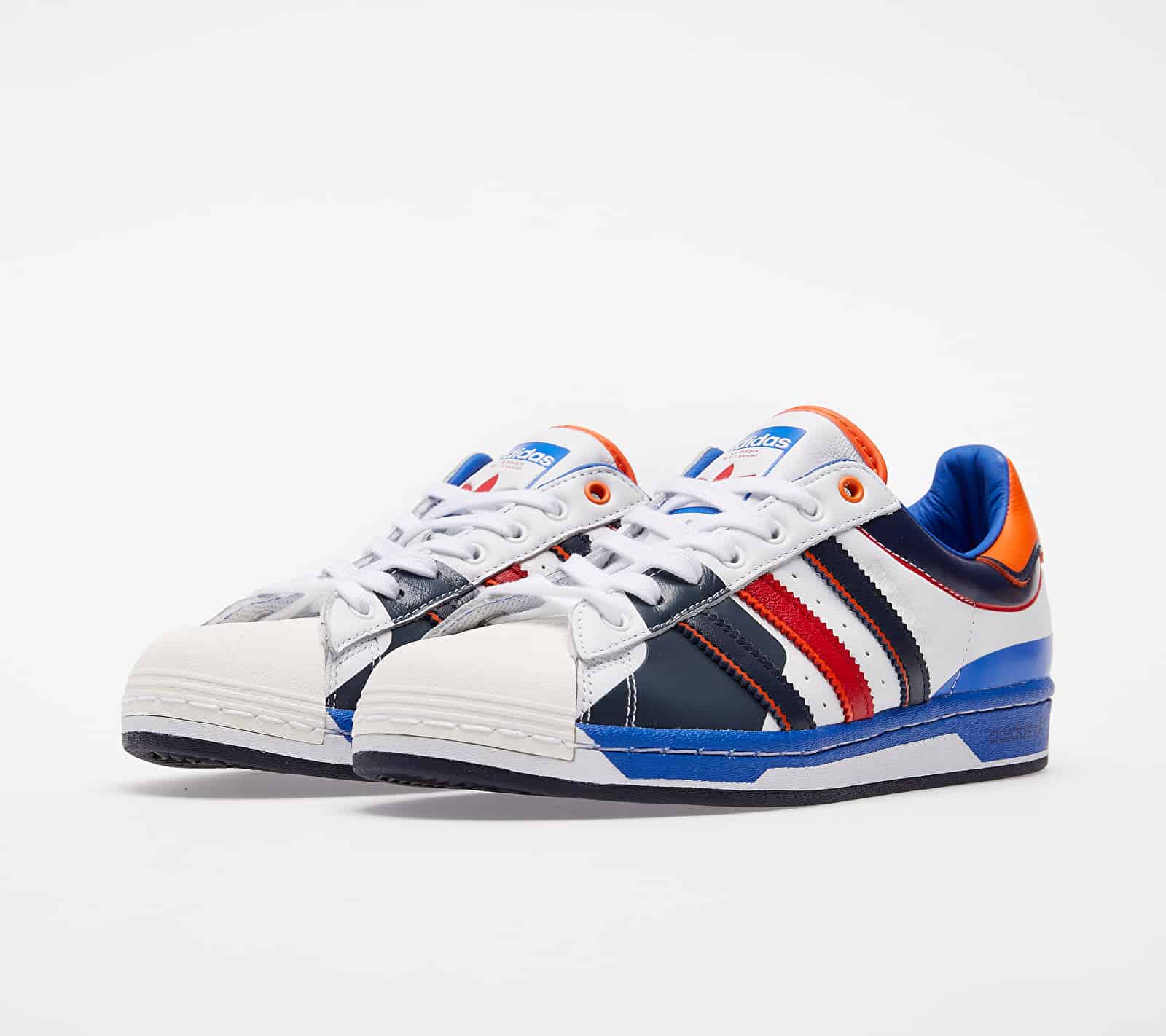 adidas Superstar Ftwr White/ Blue/ Scarlet FW8153