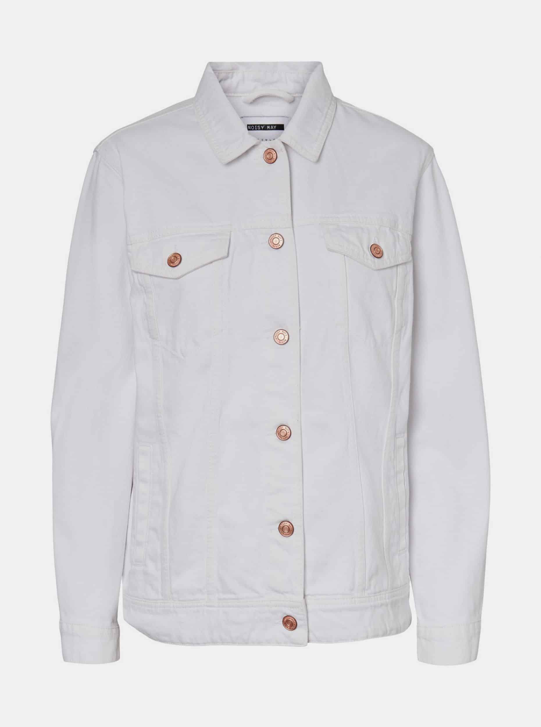 Bílá džínová bunda Noisy May Ole