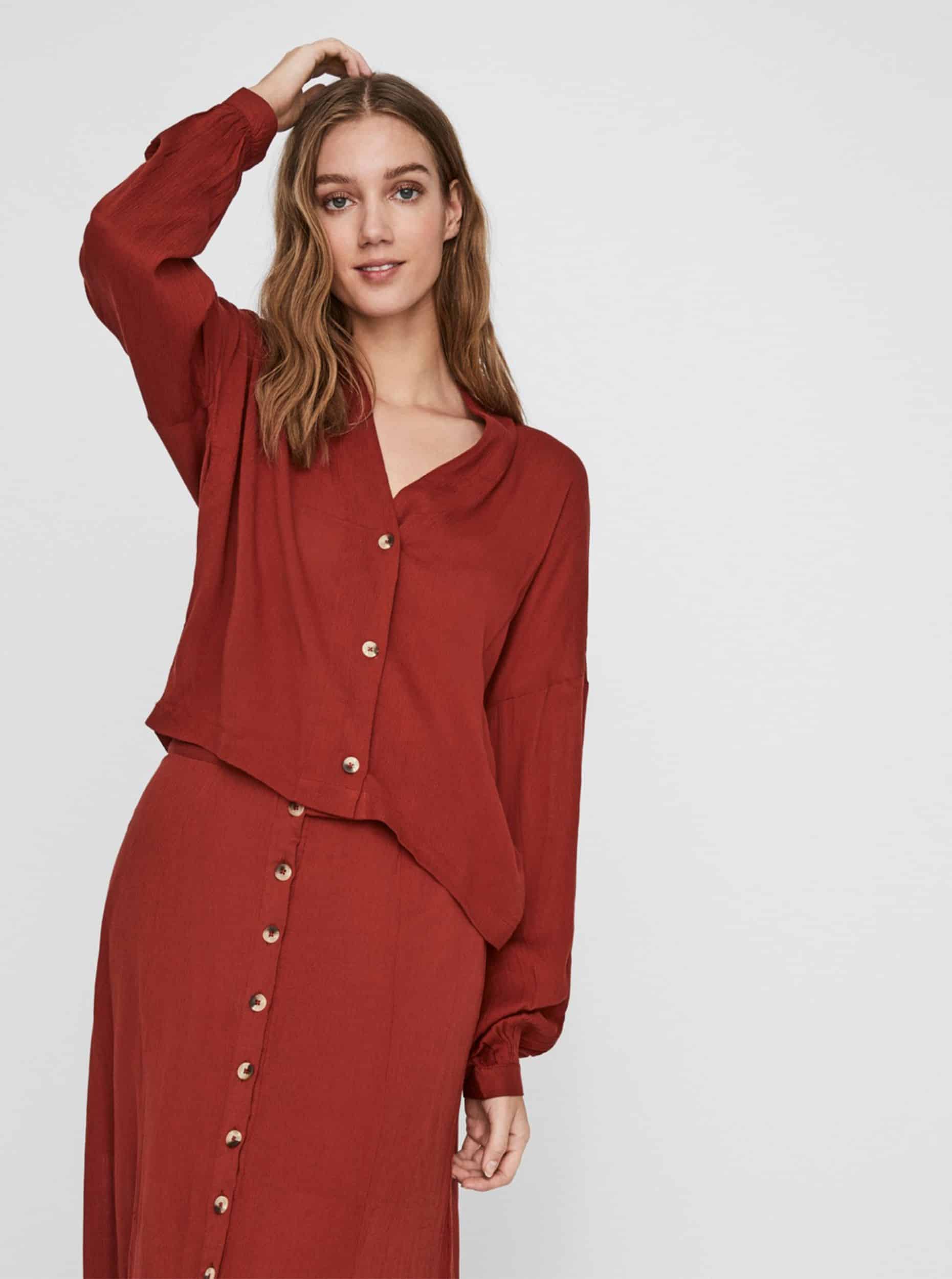 Červená halenka Noisy May Fleur