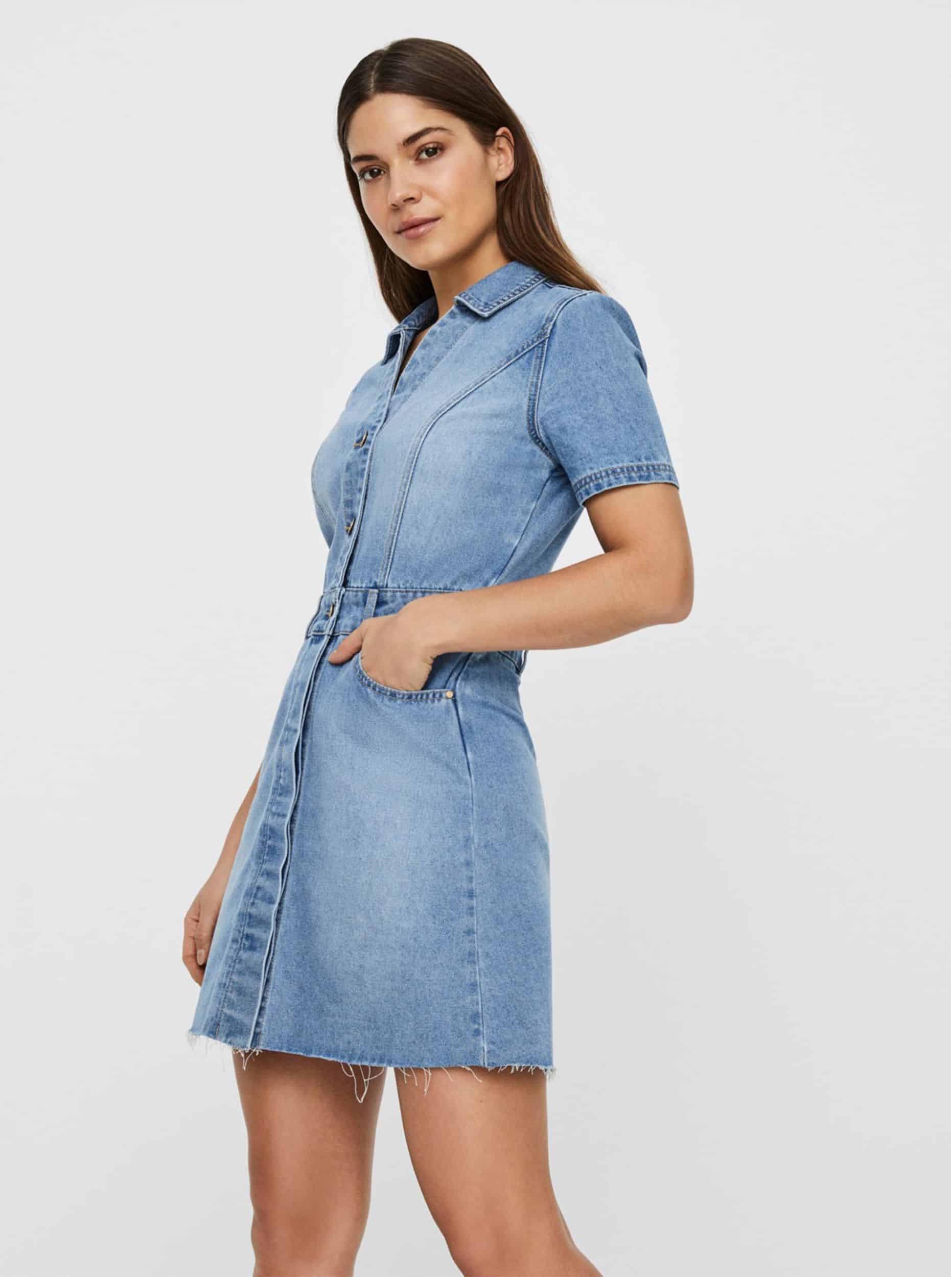 Modré džínové šaty Noisy May Lisa