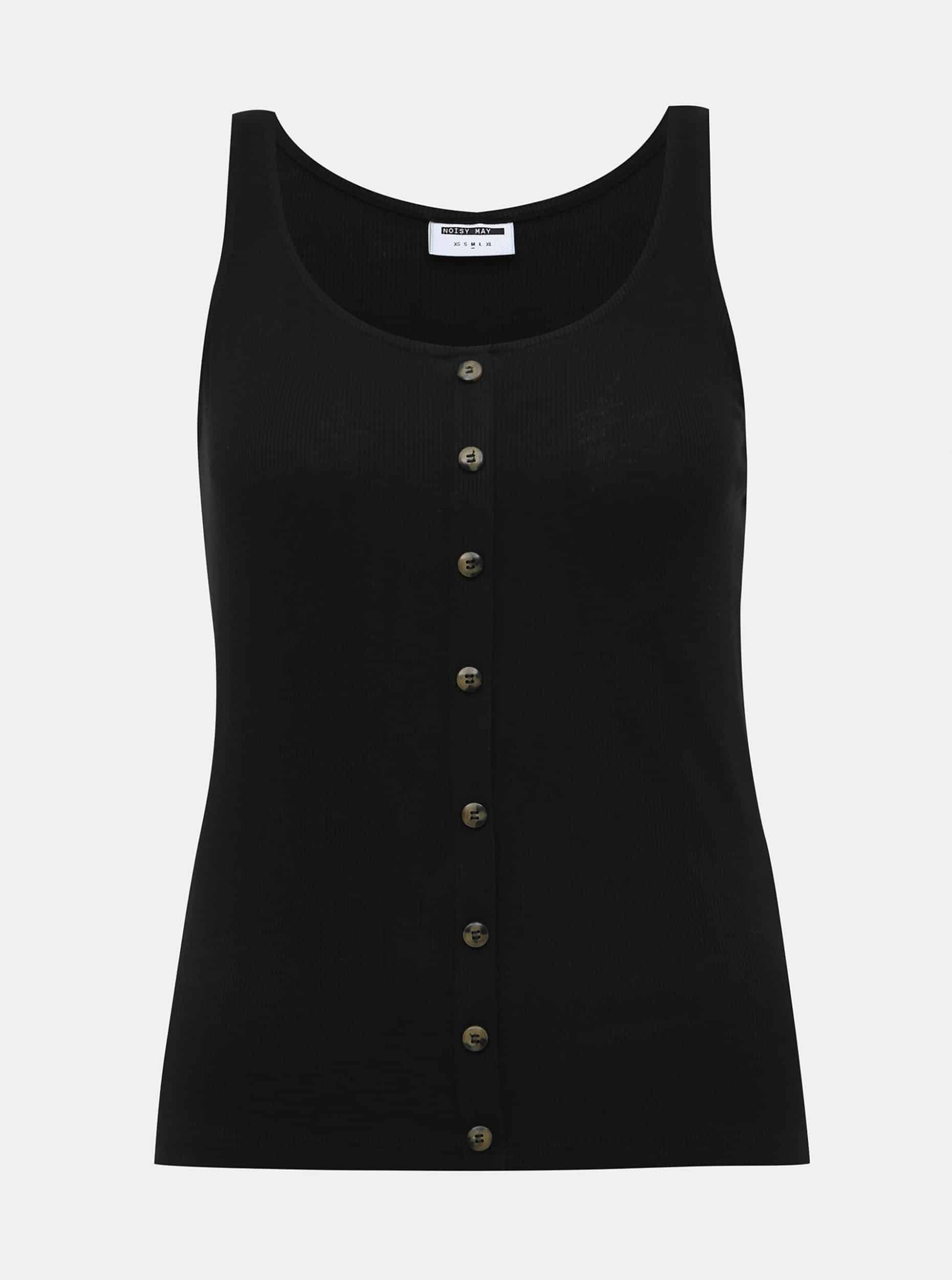 Černé tílko Noisy May Henley