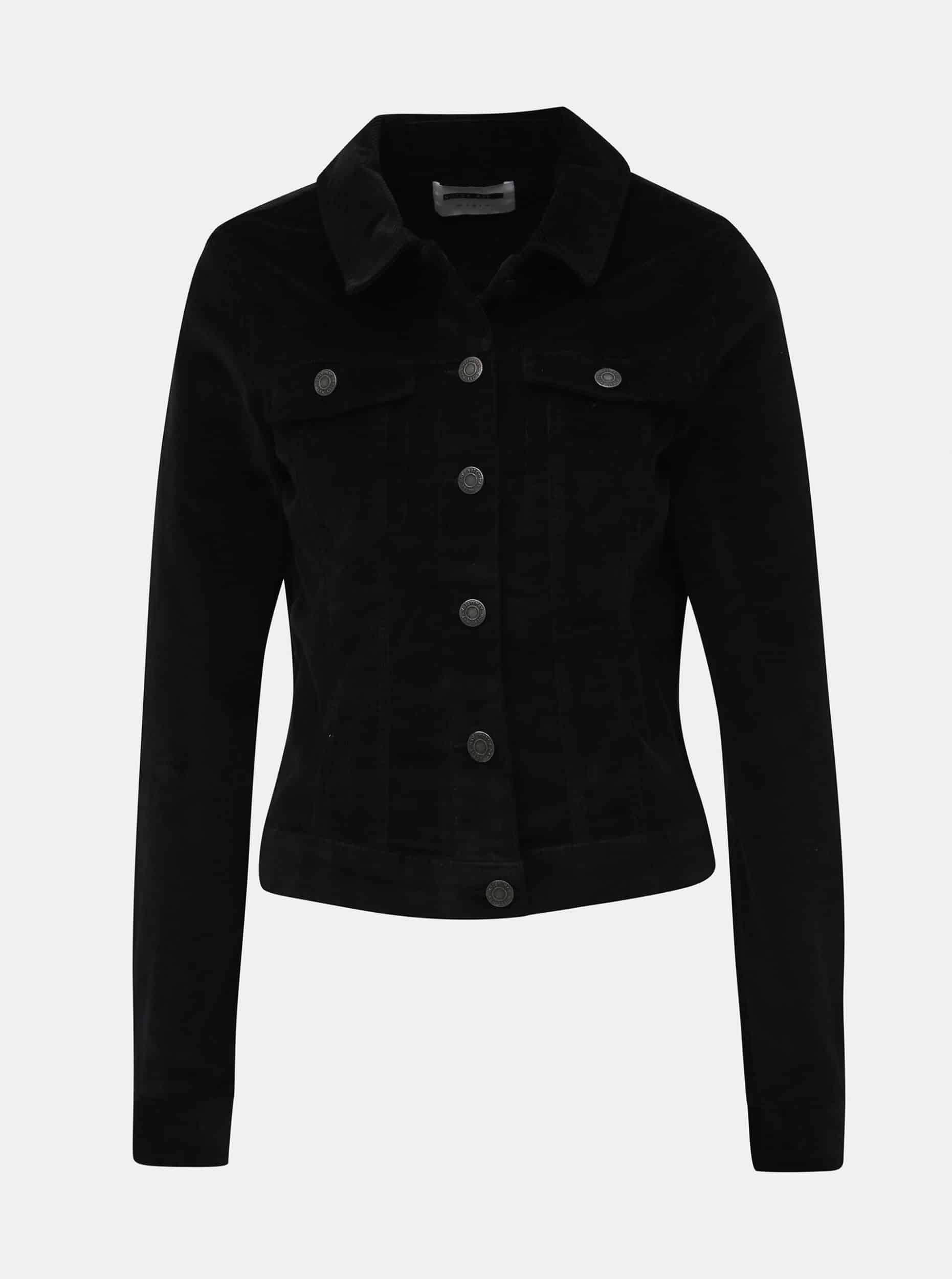 Černá manšestrová bunda Noisy May Ada