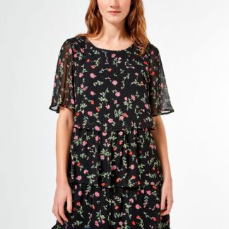 Černé květované šaty Dorothy Perkins