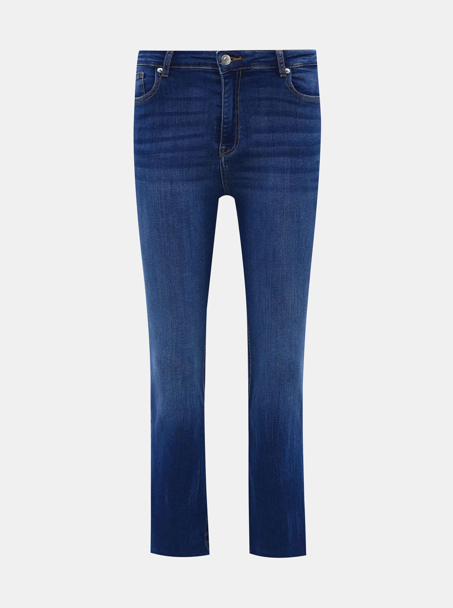 Tmavě modré zkrácené flared fit džíny TALLY WEiJL