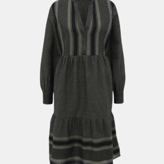 Tmavě zelené vzorované šaty Noisy May Winny