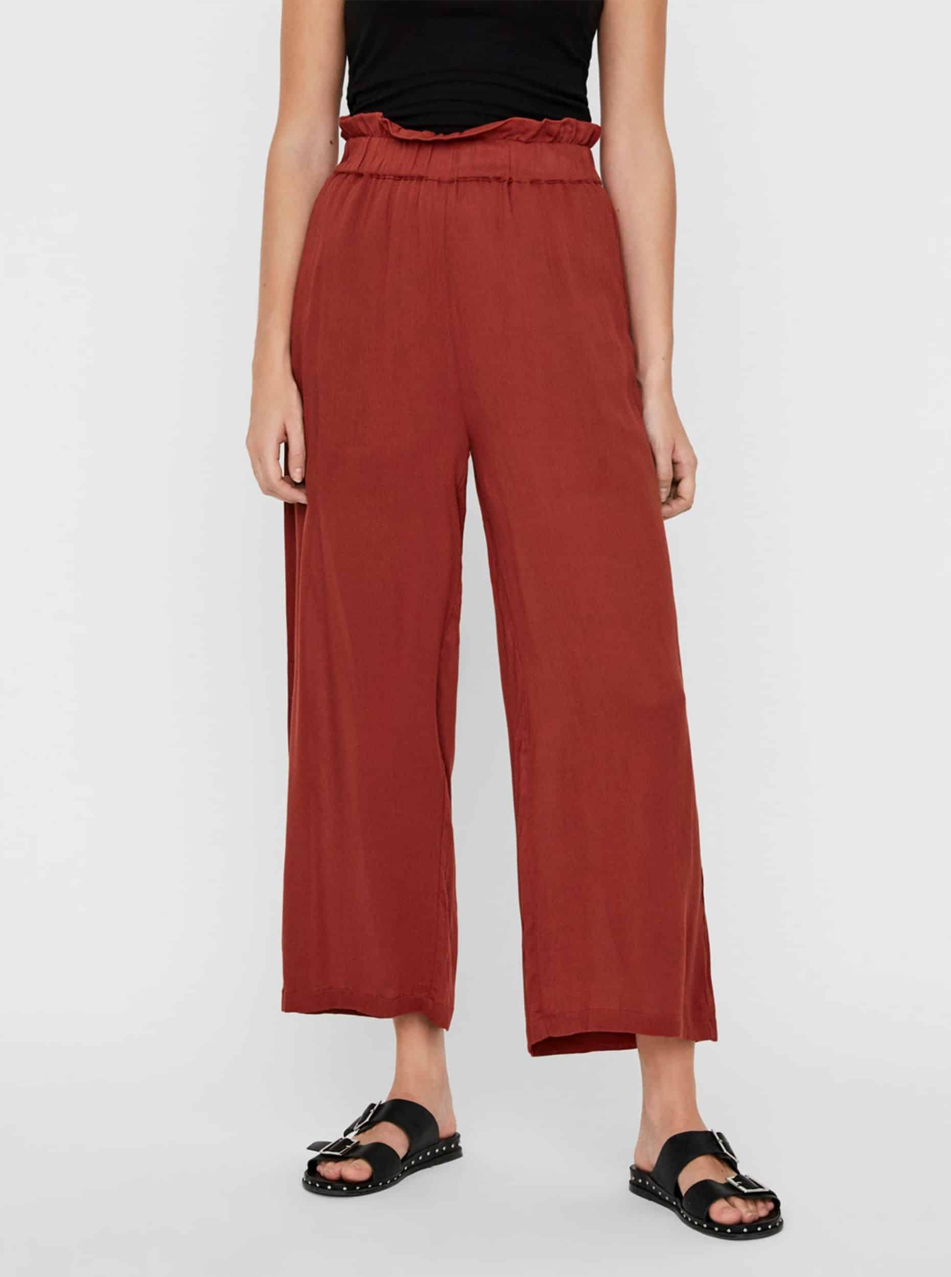 Cihlové kalhoty Noisy May Fleur