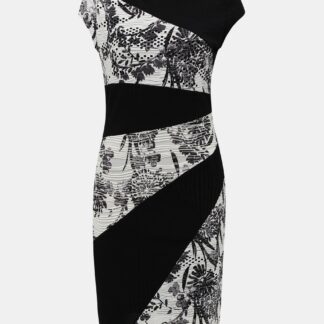 Bílo-černé vzorované šaty Desigual Detroit