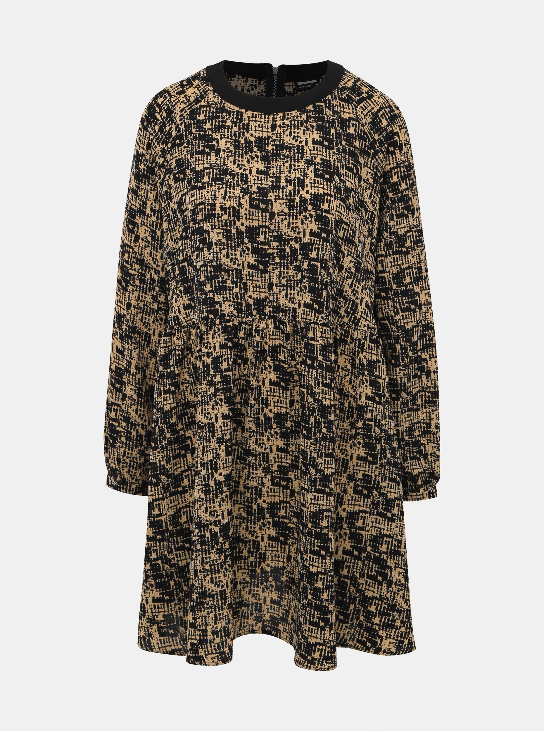 Světle hnědé vzorované šaty Noisy May Lena