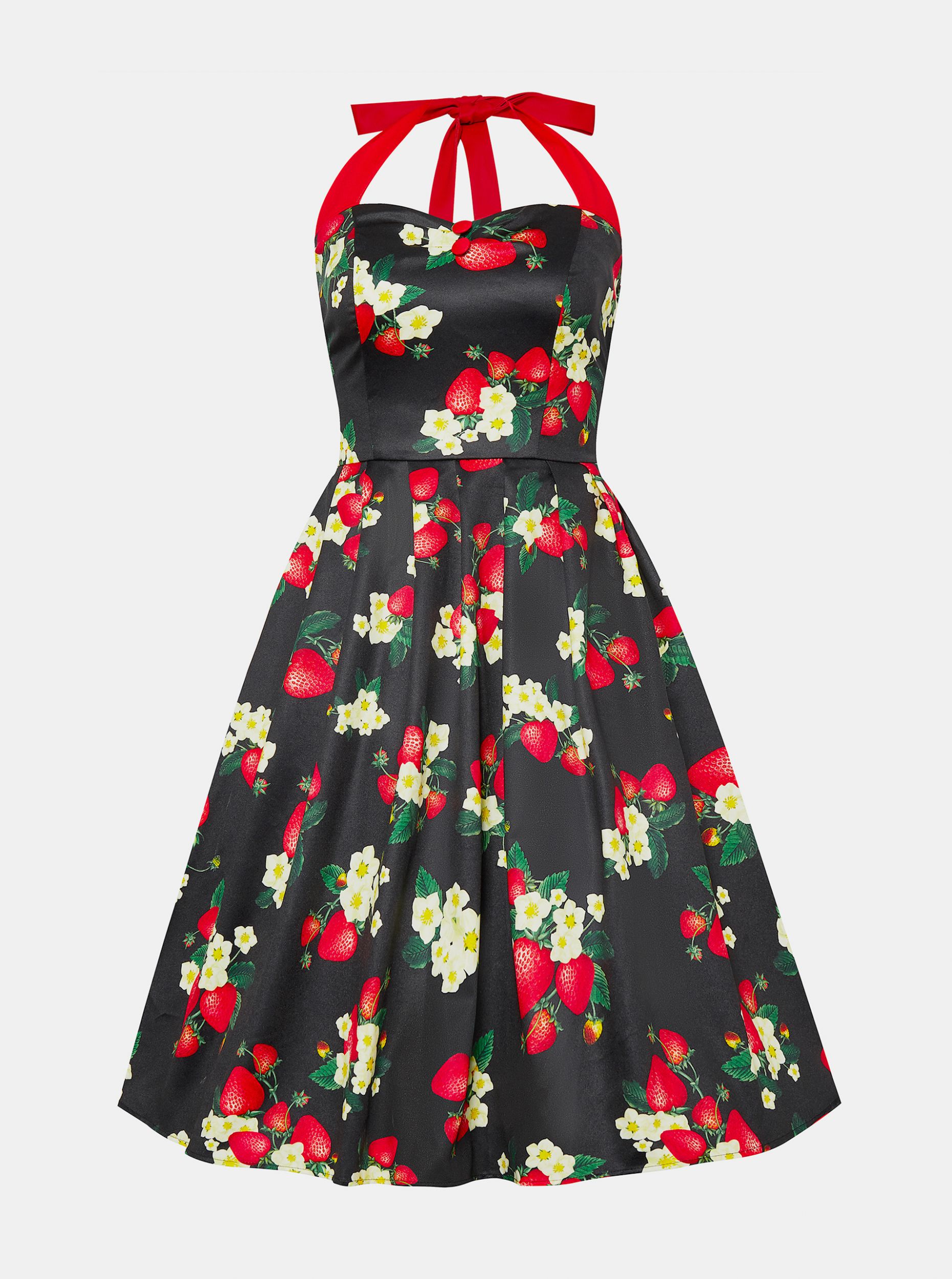 Tmavě zelené květované šaty Dolly & Dotty