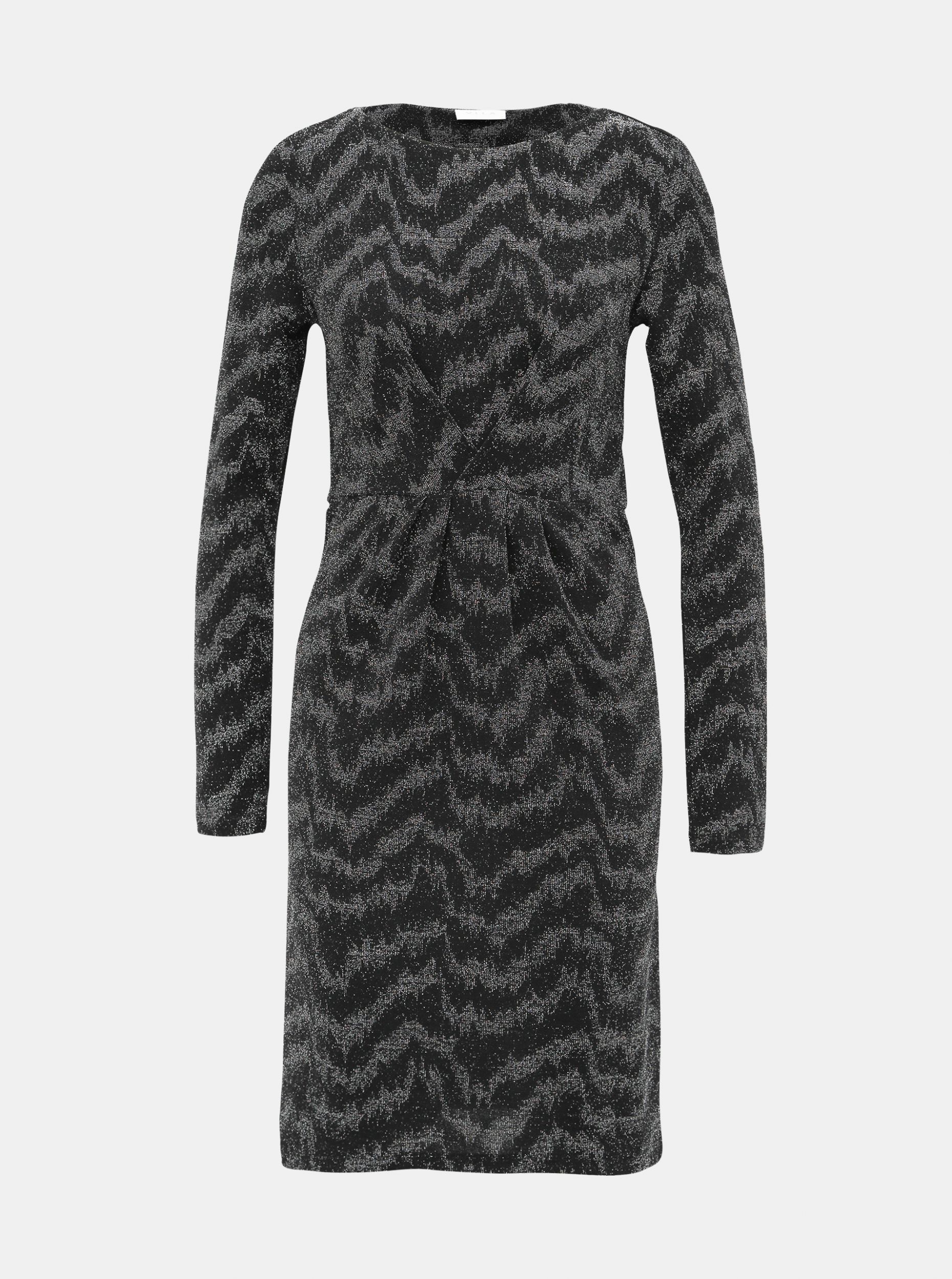 Černé třpytivé šaty VILA Wipy