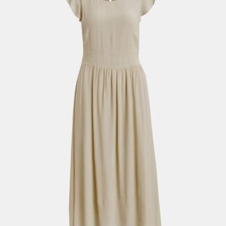 Béžové midišaty VILA Marita