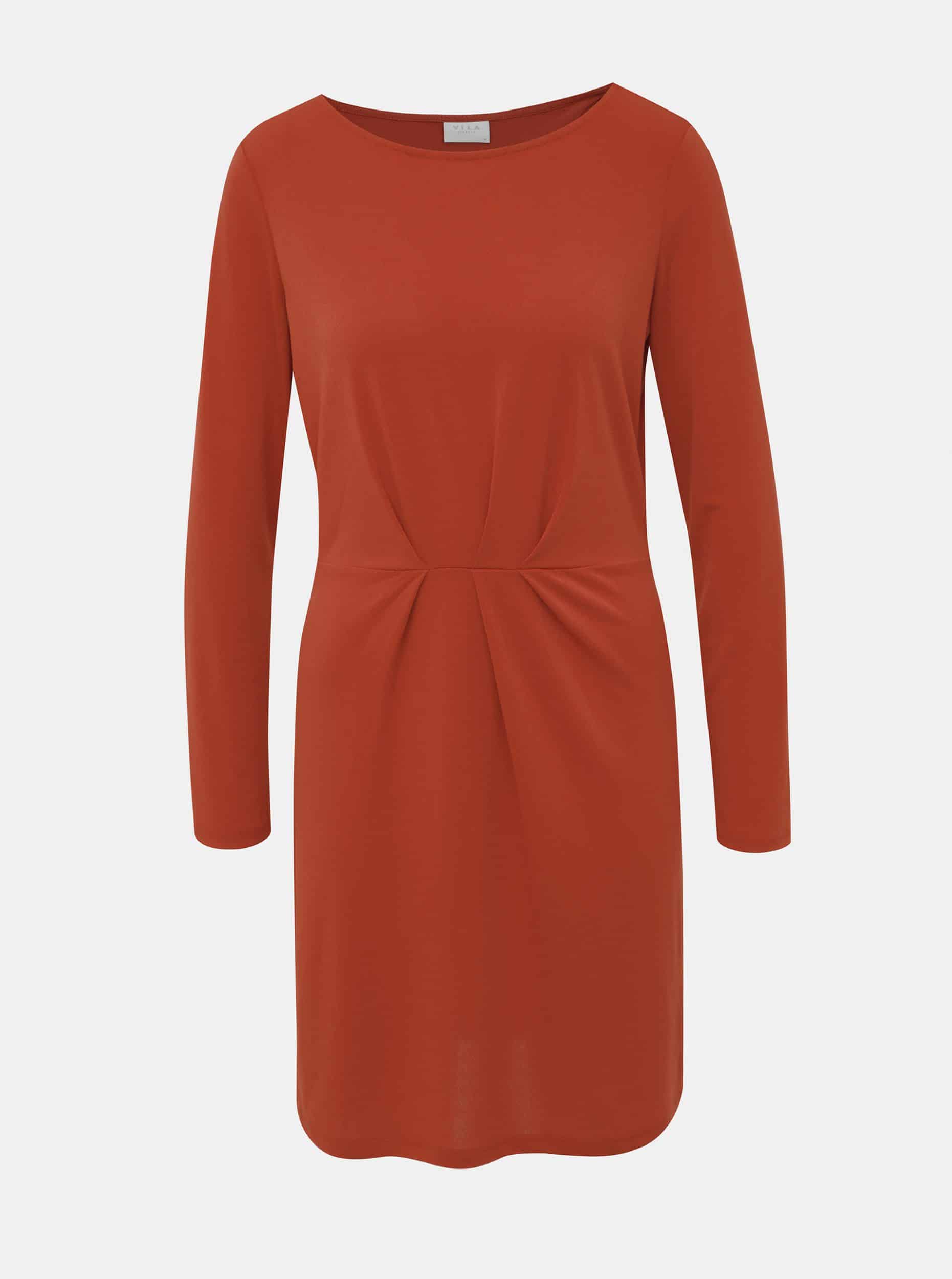 Cihlové šaty VILA Classy