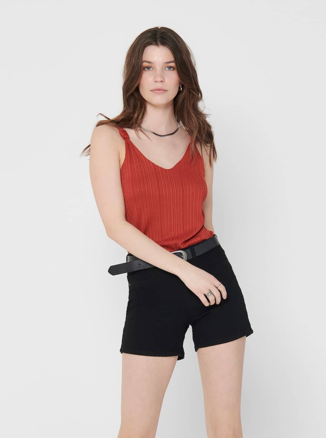 Cihlový top Jacqueline de Yong Anna