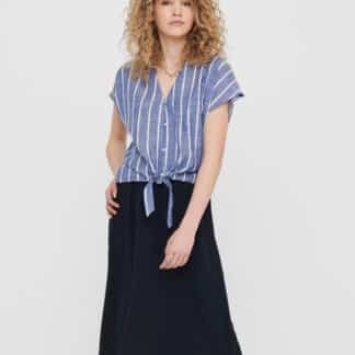 Modrá pruhovaná halenka Jacqueline de Yong Janine